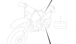 Эмблемы, наклейки для мотоцикла SUZUKI DR-Z2502007 г. 