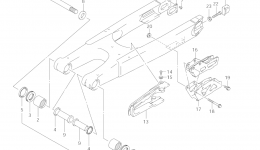 REAR SWINGING ARM (MODEL K5/K6) for мотоцикла SUZUKI RM2502004 year 