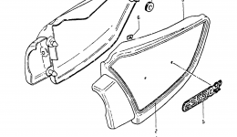FRAME COVER (MODEL X) for мотоцикла SUZUKI GS550L1981 year 