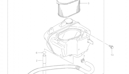 AIR CLEANER (REAR) для мотоцикла SUZUKI Intruder (VS800GL)2002 г. 