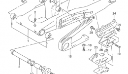 REAR SWINGING ARM (MODEL R/S/T) for мотоцикла SUZUKI DR3501996 year 