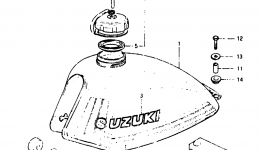 FUEL TANK (MODEL X) для мотоцикла SUZUKI SP5001982 г. 