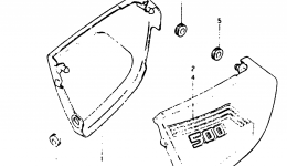 FRAME COVER (MODEL X) for мотоцикла SUZUKI SP5001982 year 