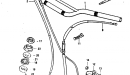 Румпель (рукоятка управления) для мотоцикла SUZUKI DR1251984 г. 