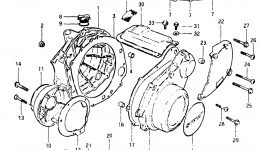Крышка картера для мотоцикла SUZUKI GS650G1982 г. 