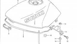 FUEL TANK (MODEL R/S/T) for мотоцикла SUZUKI GS500E1996 year 