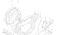 CRANKCASE COVER-WATER PUMP (MODEL K3/K4/K5/K6) для мотоцикла SUZUKI RM2502004 г. 