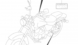 LABEL for мотоцикла SUZUKI GZ2502008 year 