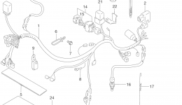 WIRING HARNESS (MODEL P/R/S) for мотоцикла SUZUKI DR250SE1990 year 