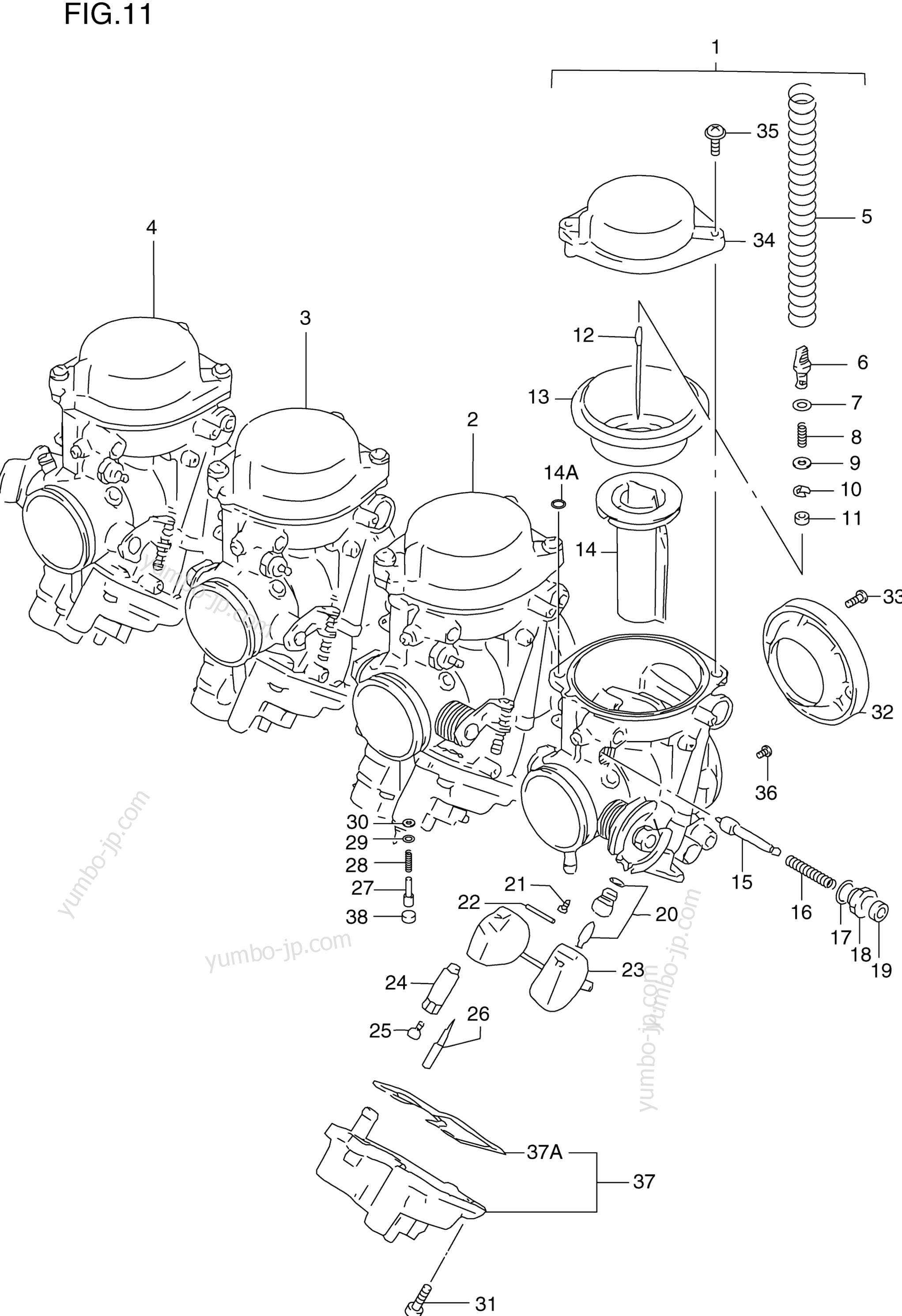 CARBURETOR (MODEL V) для мотоциклов SUZUKI GSX-R600 2000 г.