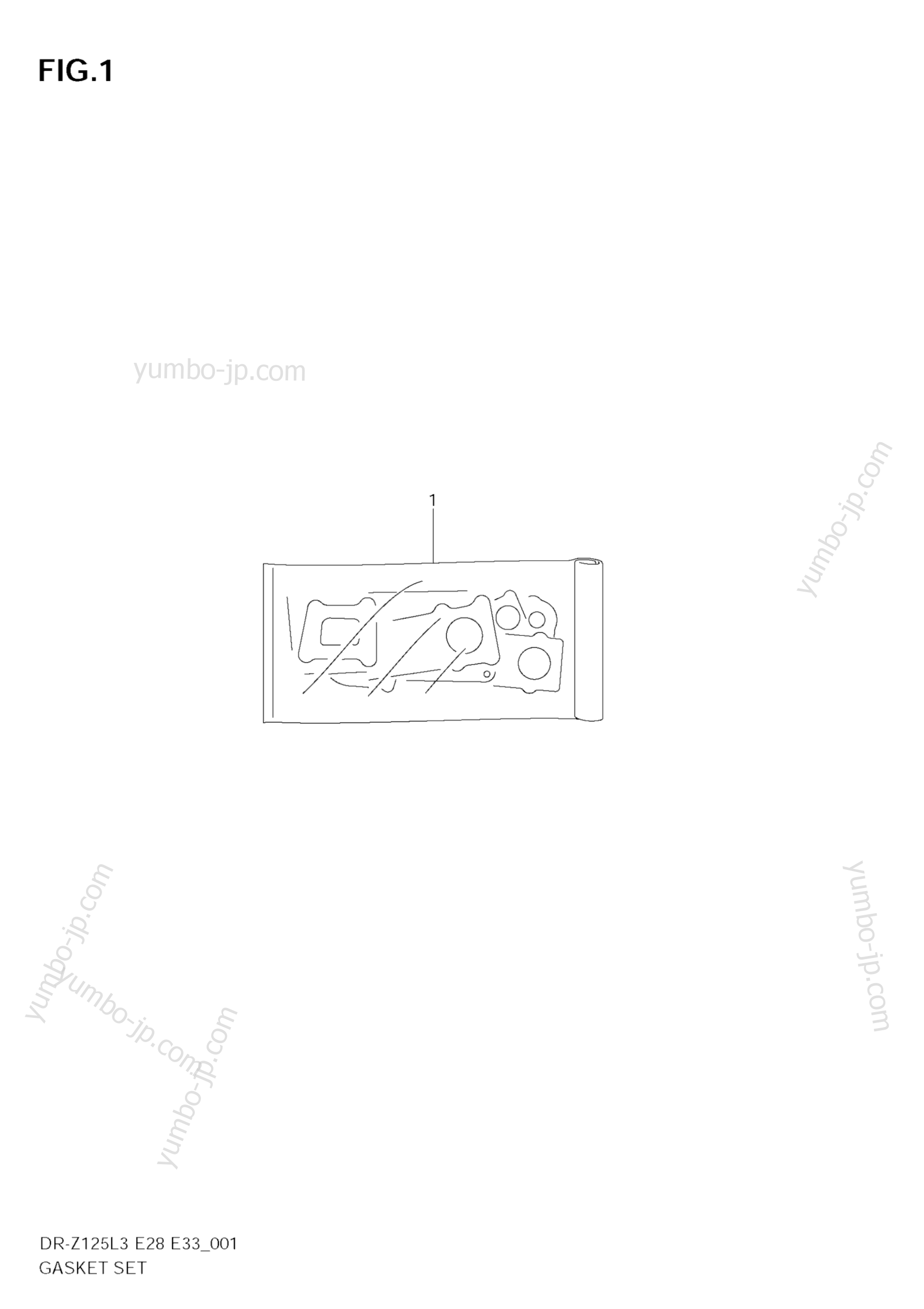 GASKET SET for motorcycles SUZUKI DR-Z125L 2013 year