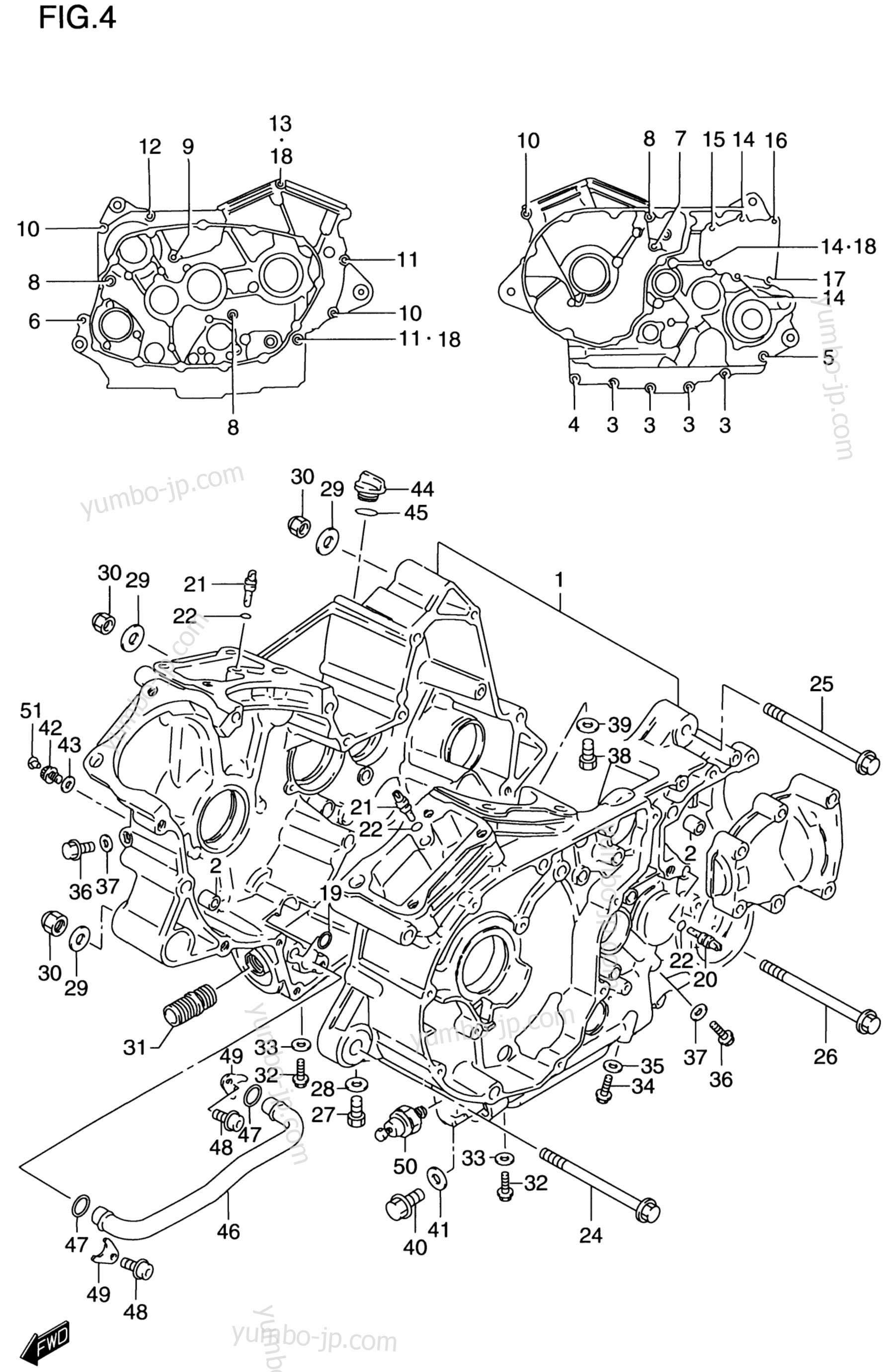 Крышка картера для мотоциклов SUZUKI Intruder (VS800GL) 1999 г.