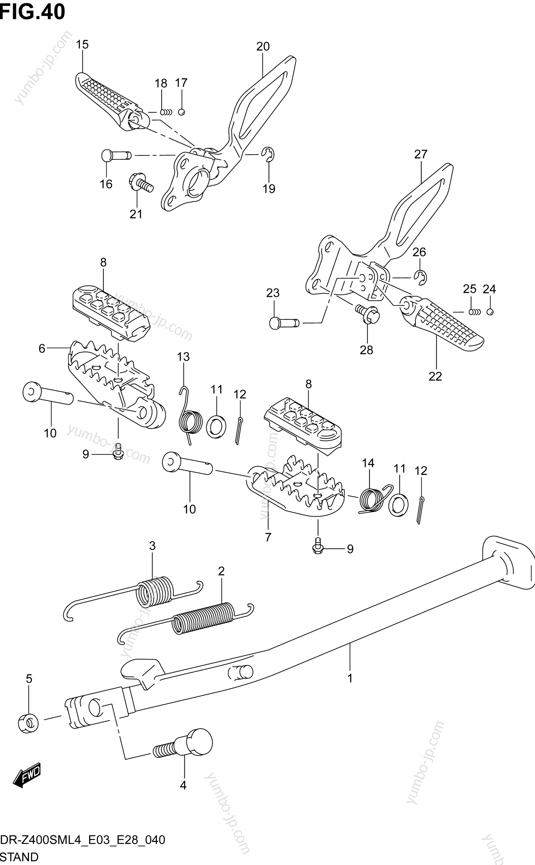 STAND for motorcycles SUZUKI DR-Z400SM 2014 year