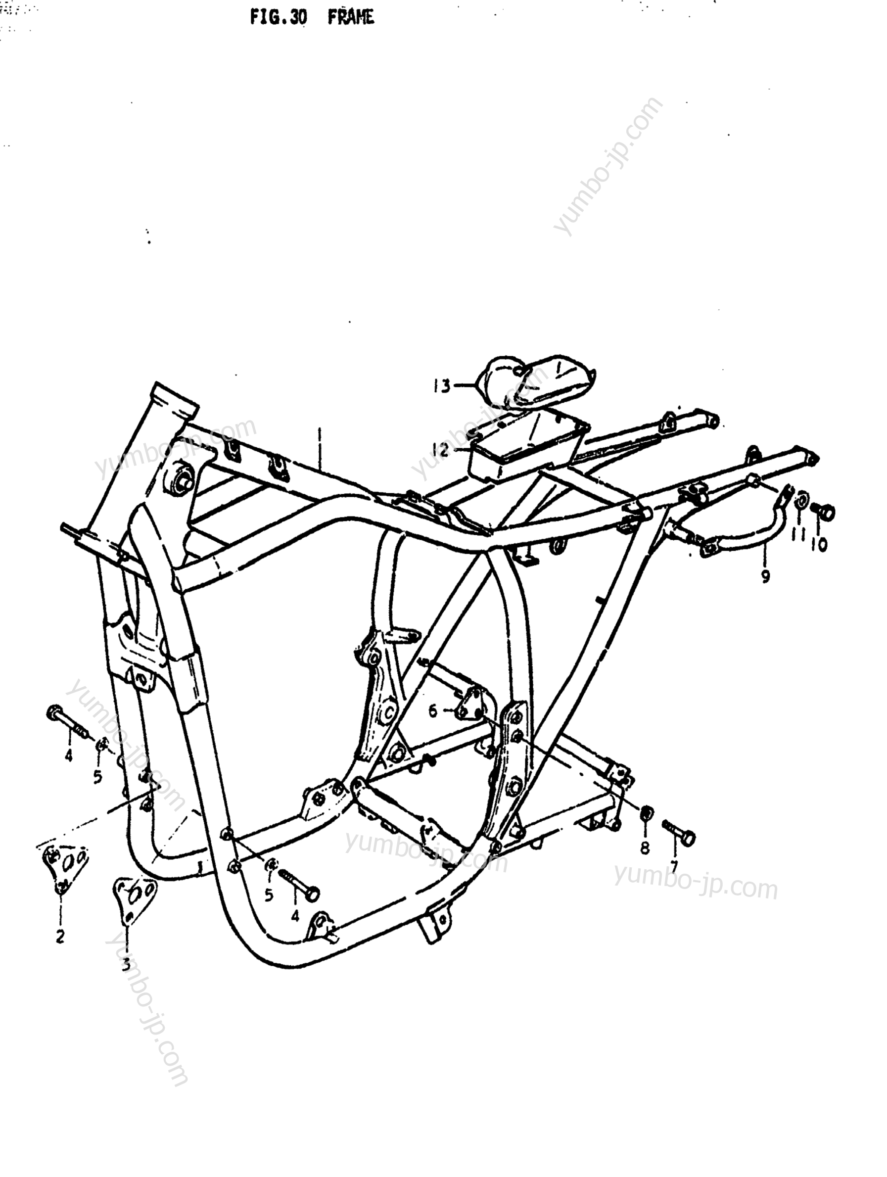 FRAME for motorcycles SUZUKI GS425-E 1979 year