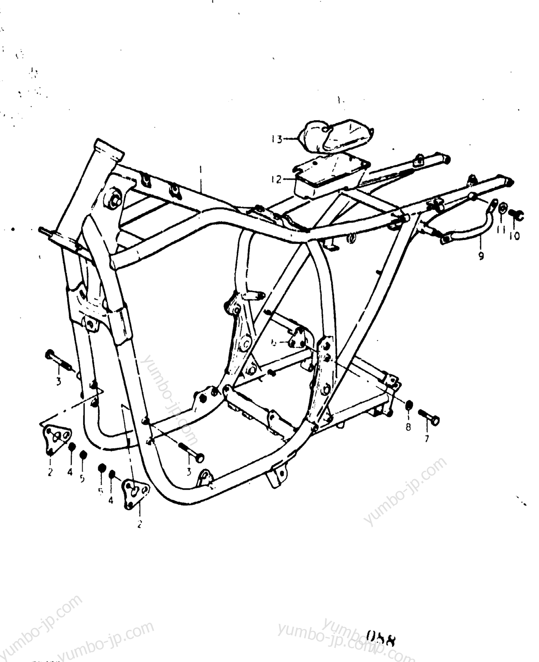 FRAME для мотоциклов SUZUKI GS400 1977 г.