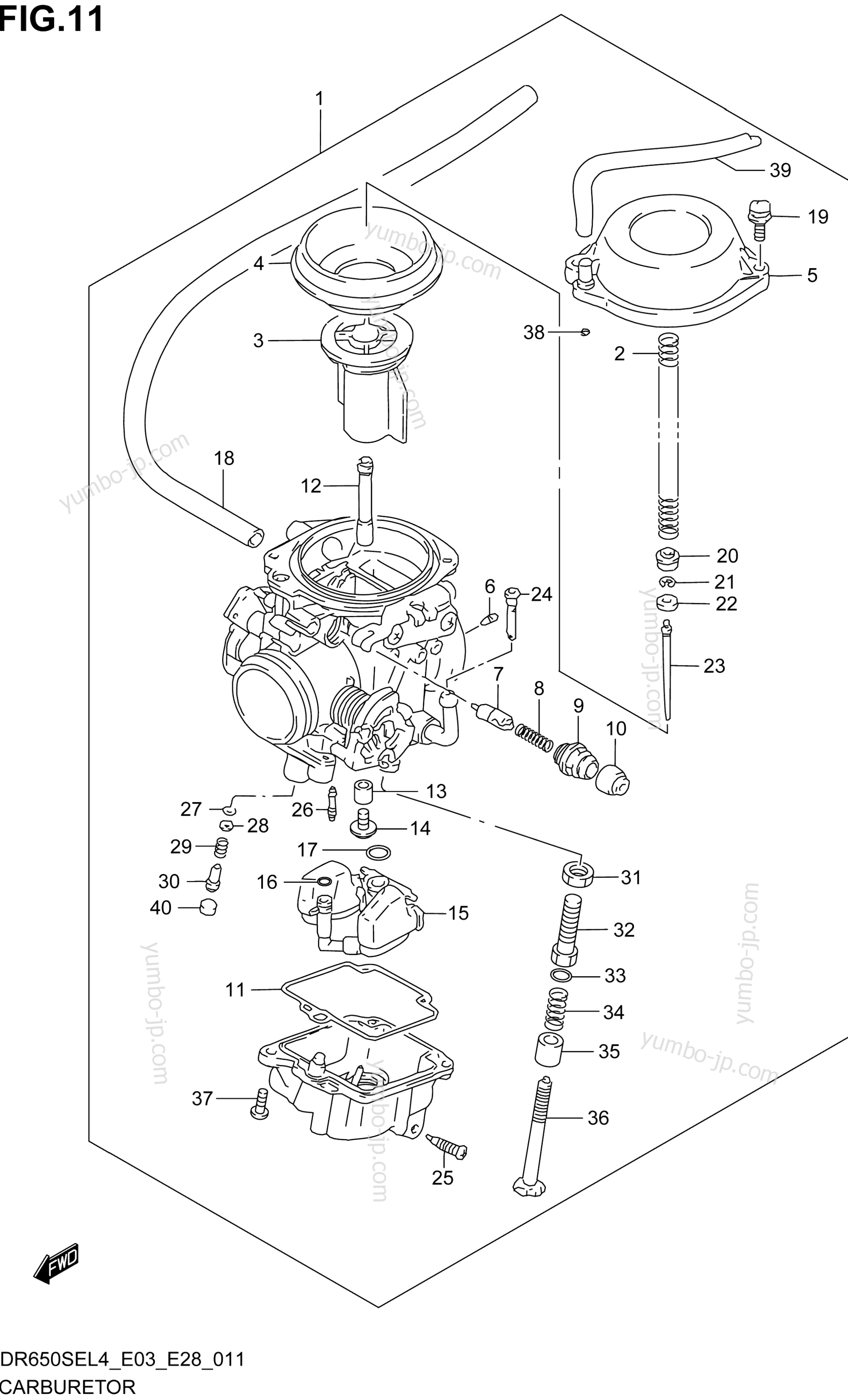 CARBURETOR (DR650SEL4 E03) for motorcycles SUZUKI DR650SE 2014 year