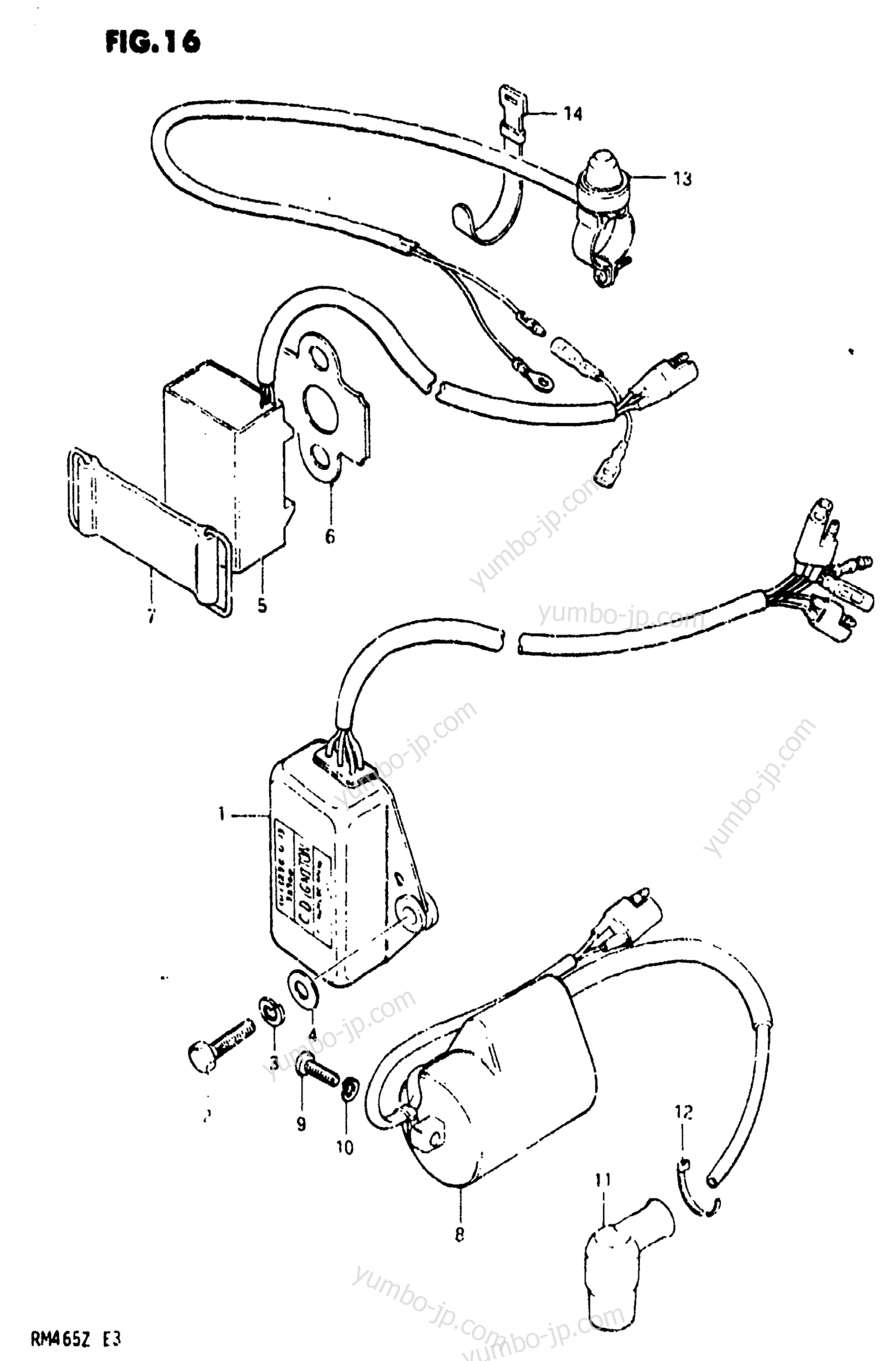 Electrical для мотоциклов SUZUKI RM465 1982 г.