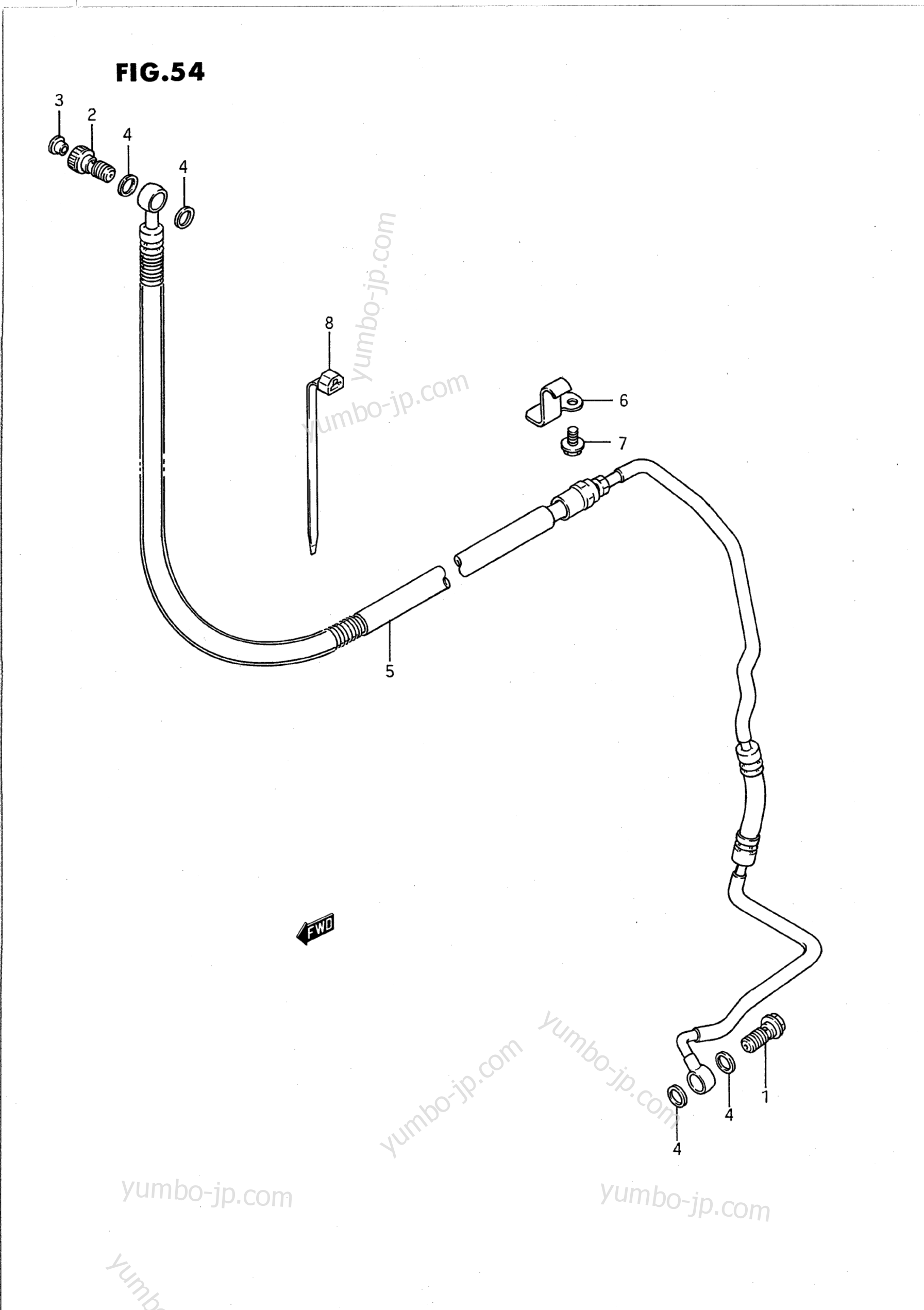 CLUTCH HOSE для мотоциклов SUZUKI Intruder (VS1400GLP) 1989 г.