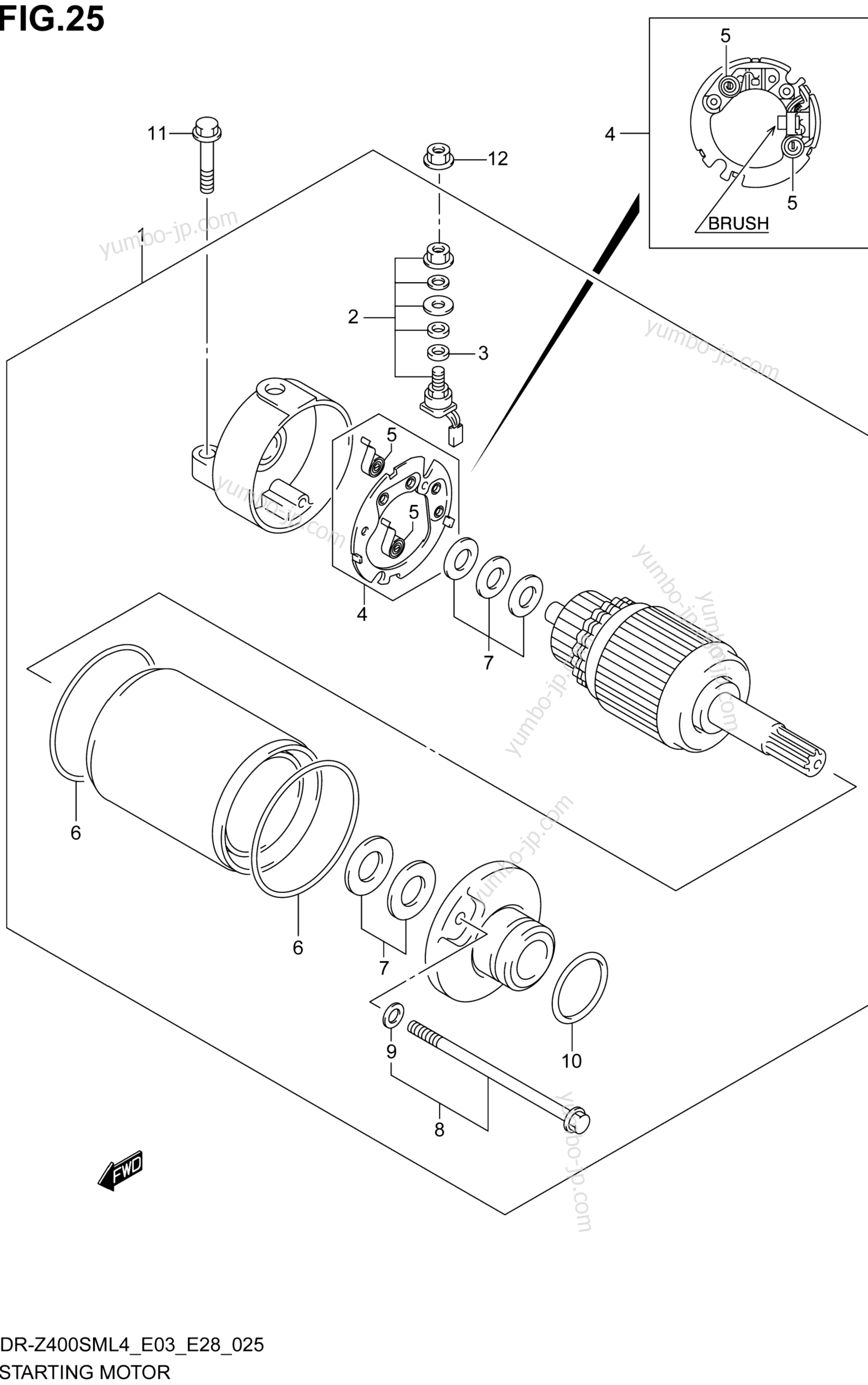 STARTING MOTOR для мотоциклов SUZUKI DR-Z400SM 2014 г.