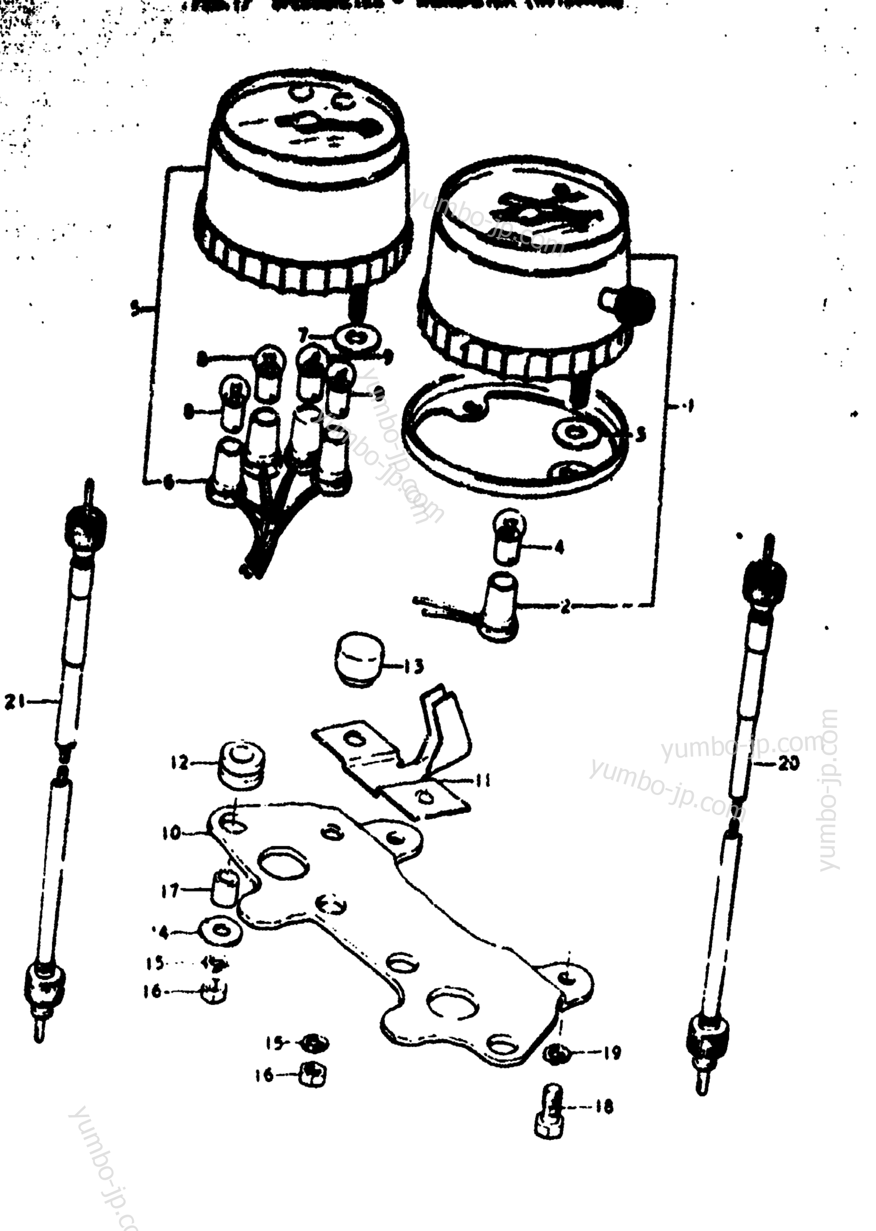 SPEEDOMETER - TACHOMETER (RV125K для мотоциклов SUZUKI RV125 1973 г.