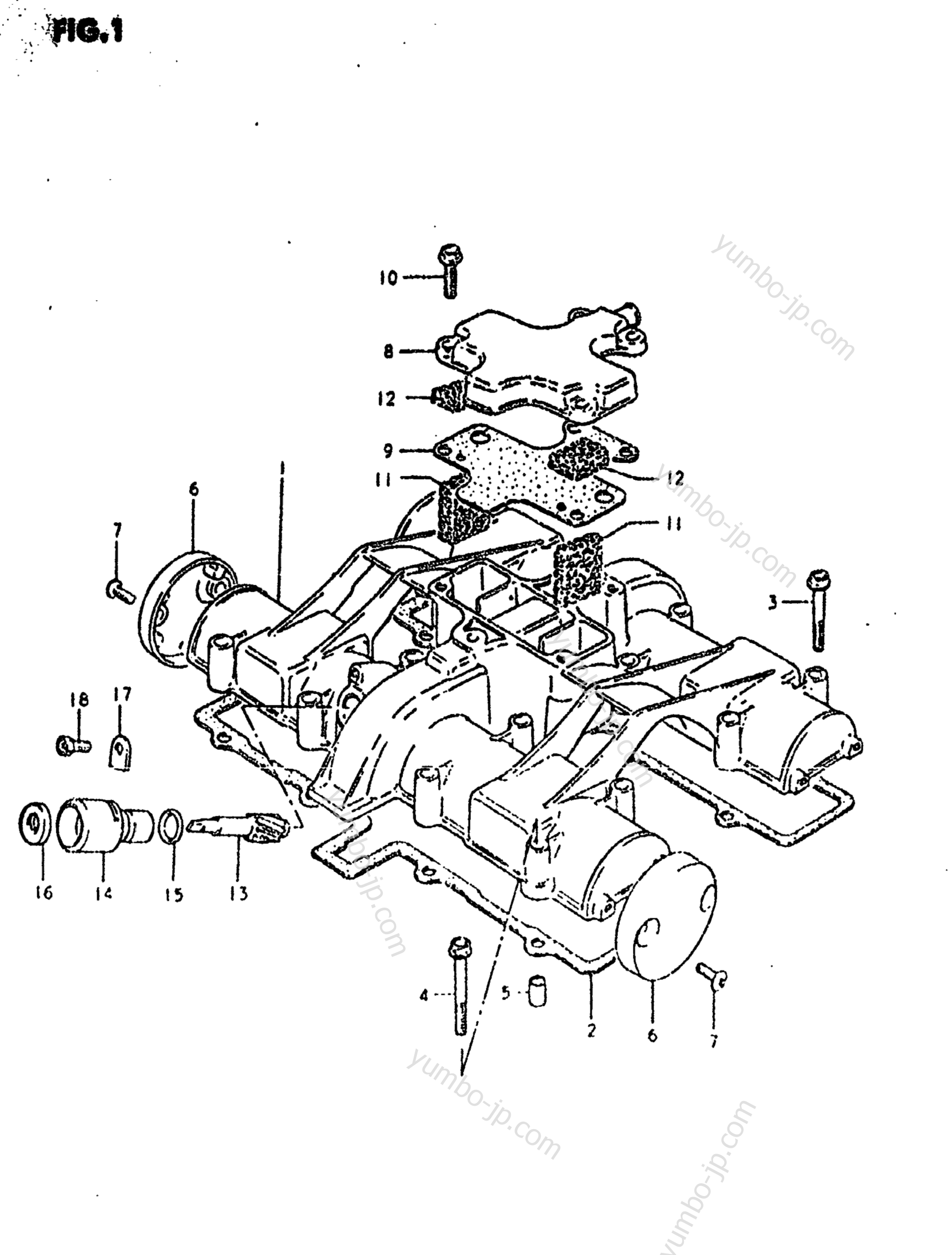 Крышка головки блока цилиндров для мотоциклов SUZUKI GS550T 1981 г.