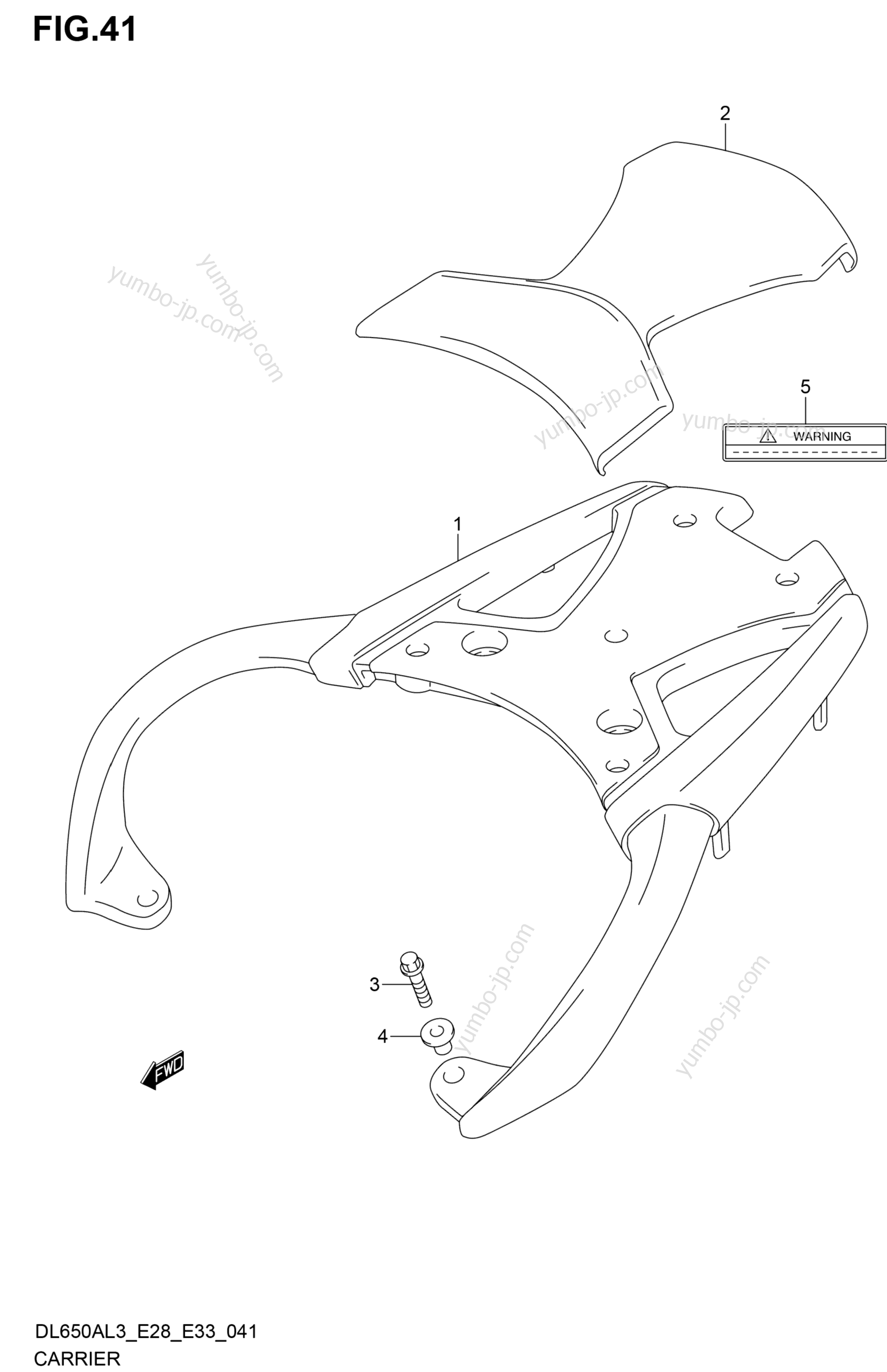 CARRIER (DL650AL3 E33) для мотоциклов SUZUKI DL650AL3 2013 г.