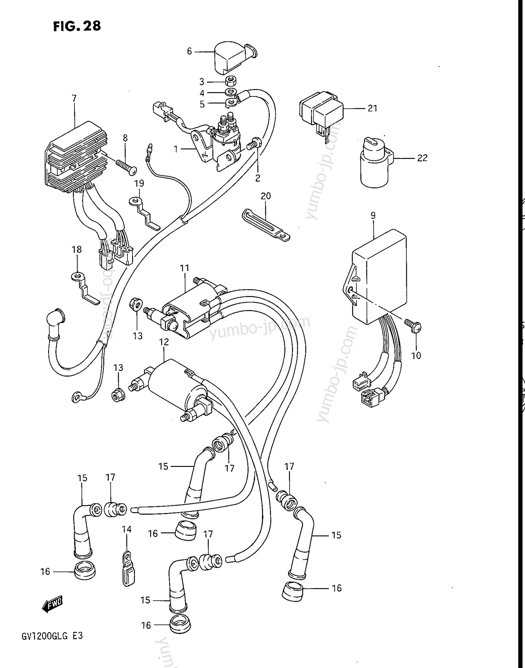 Electrical for motorcycles SUZUKI Madura (GV1200GLF2) 1985 year