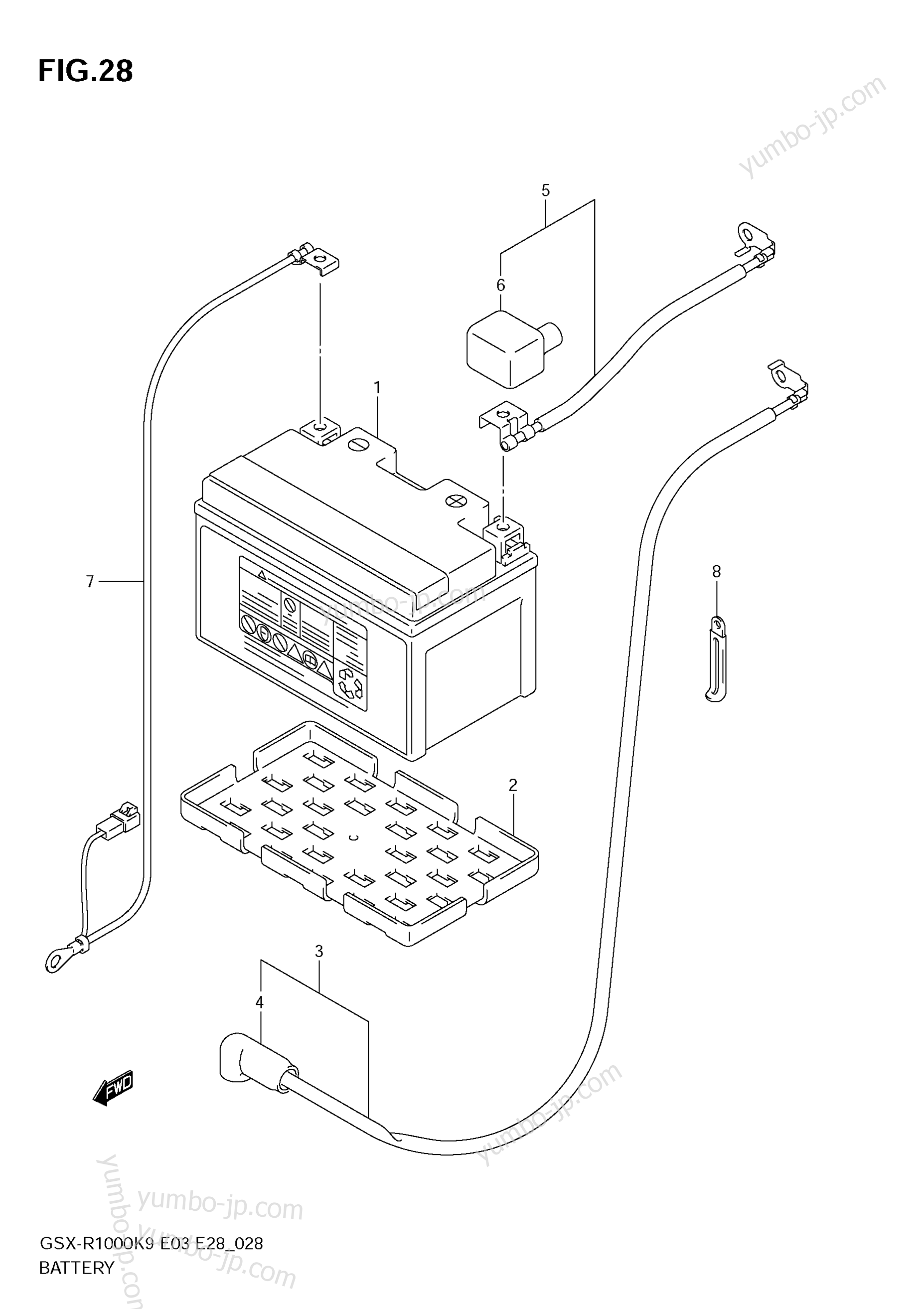 BATTERY для мотоциклов SUZUKI GSX-R1000 2009 г.