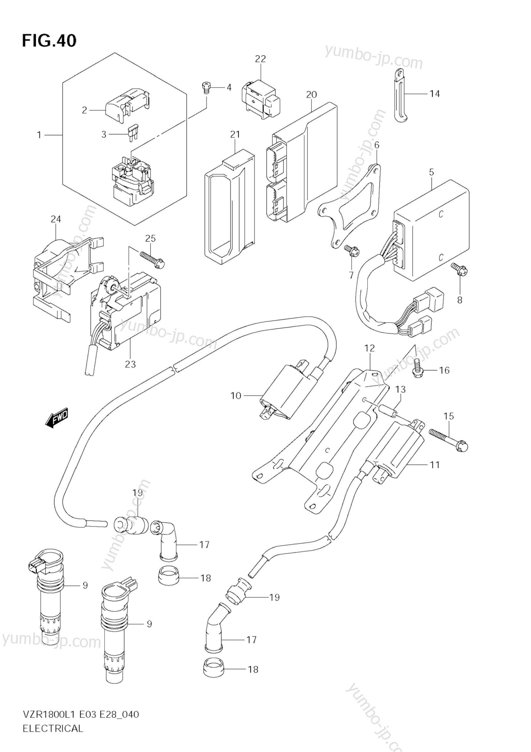 Electrical for motorcycles SUZUKI Boulevard M109R (VZR1800) 2011 year