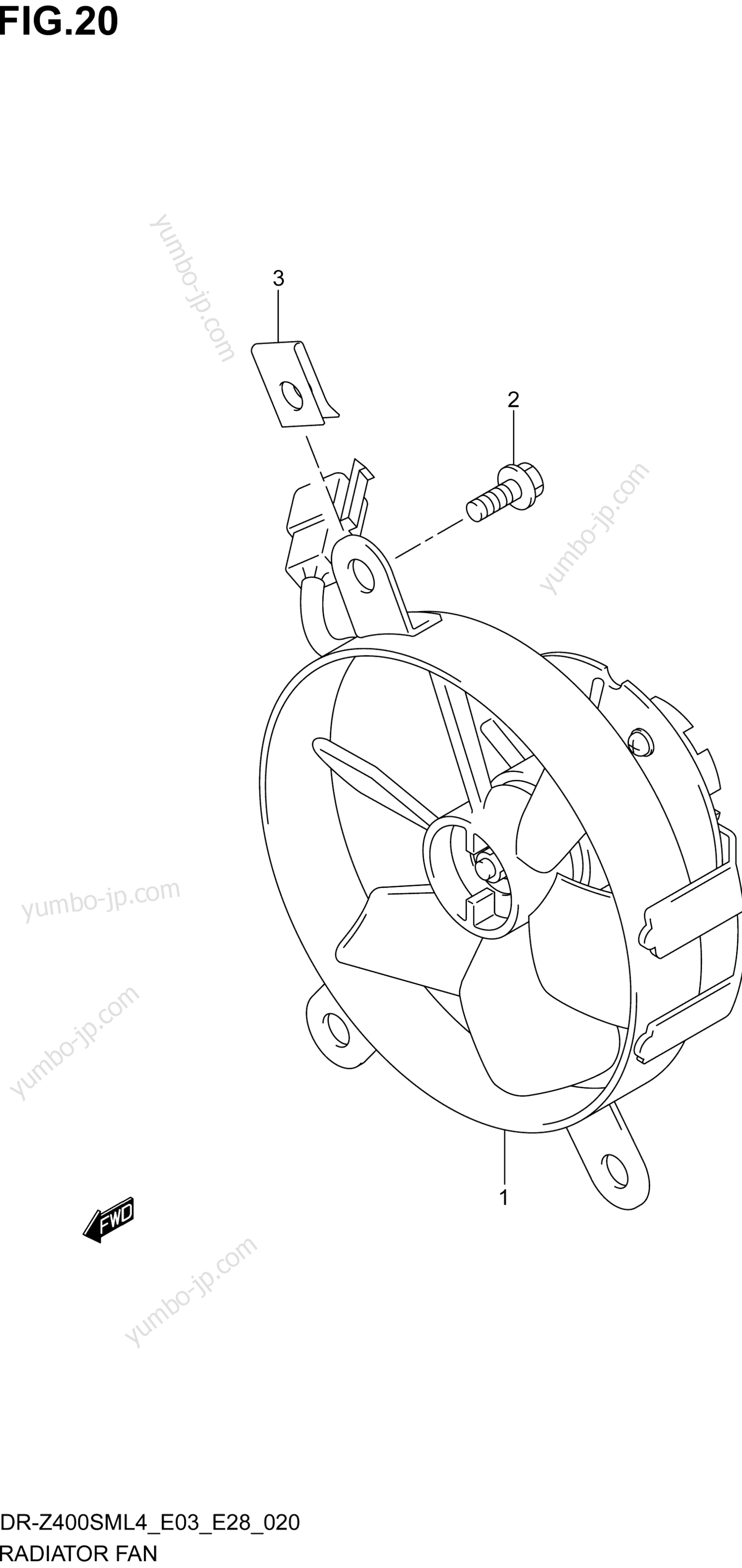 RADIATOR FAN для мотоциклов SUZUKI DR-Z400SM 2014 г.