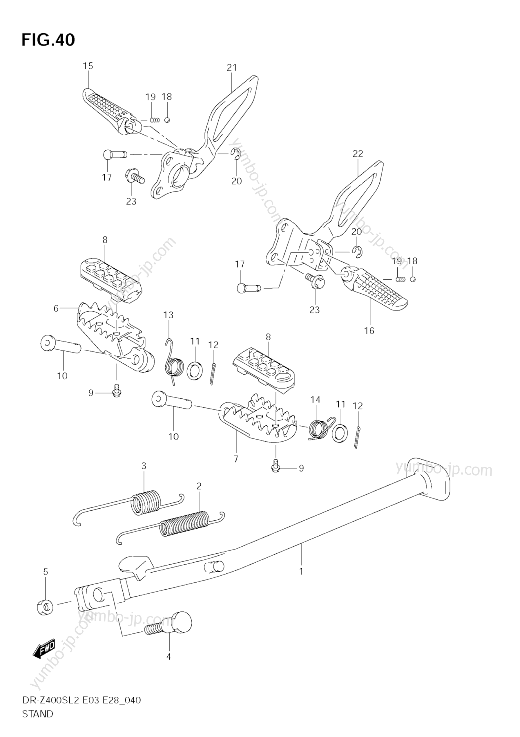 STAND for motorcycles SUZUKI DR-Z400S 2012 year