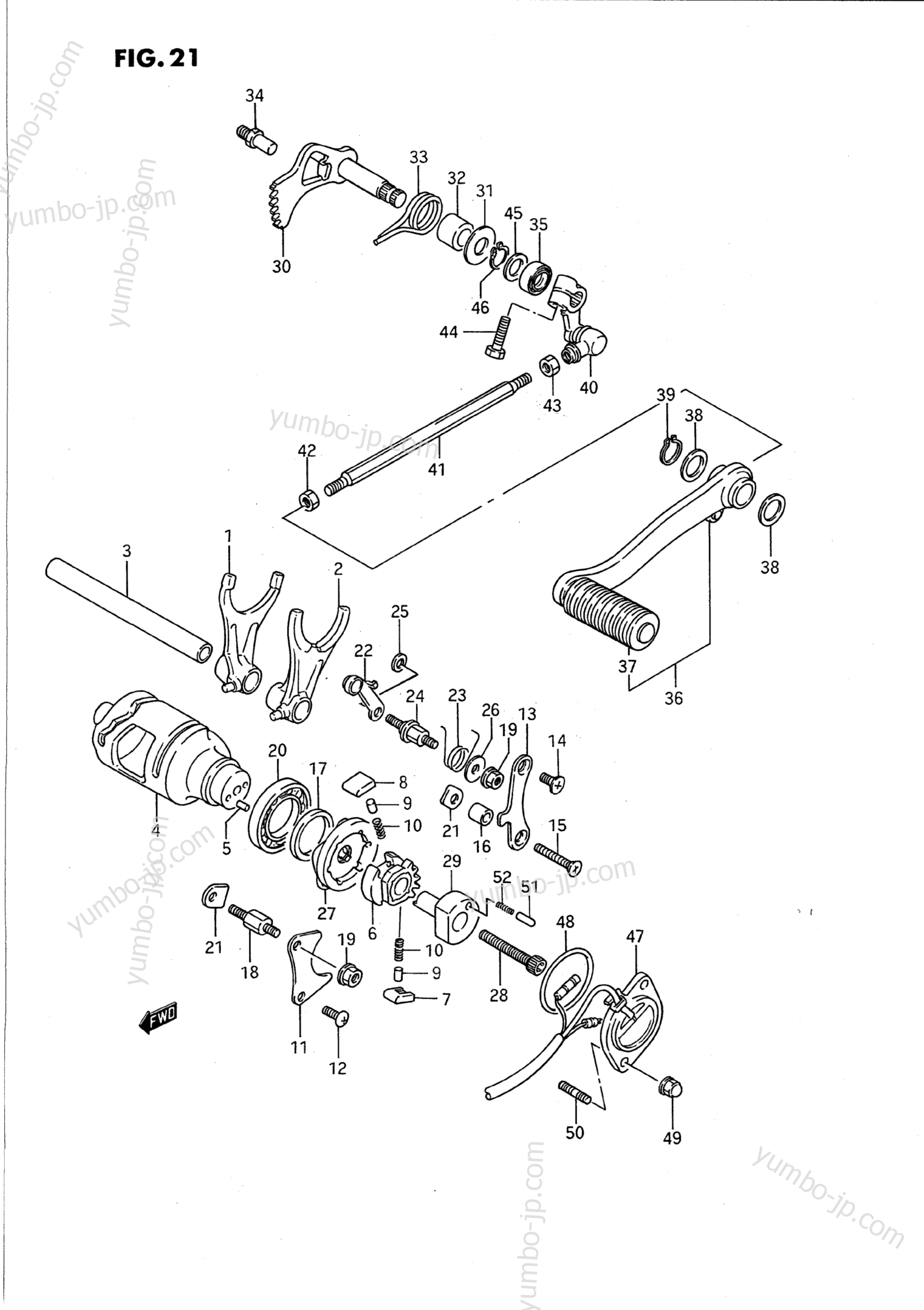 GEAR SHIFTING for motorcycles SUZUKI Intruder (VS1400GLP) 1989 year