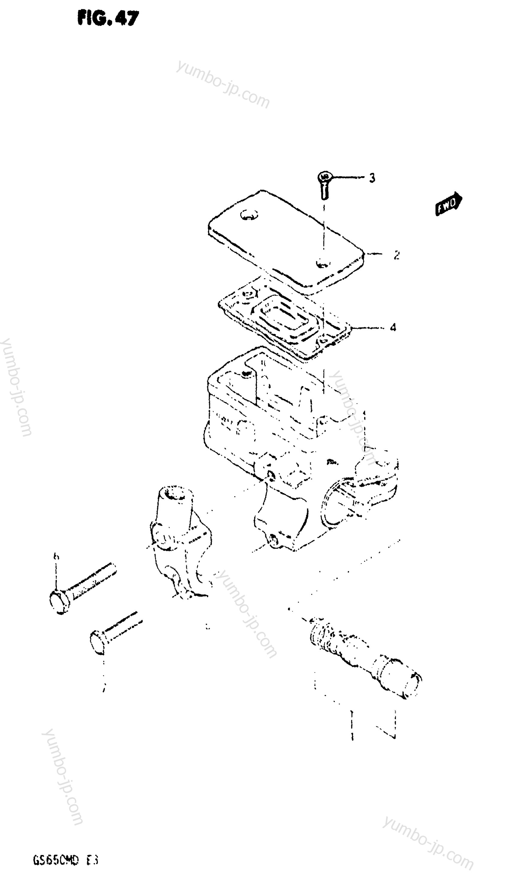 FRONT MASTER CYLINDER for motorcycles SUZUKI GS650M 1983 year