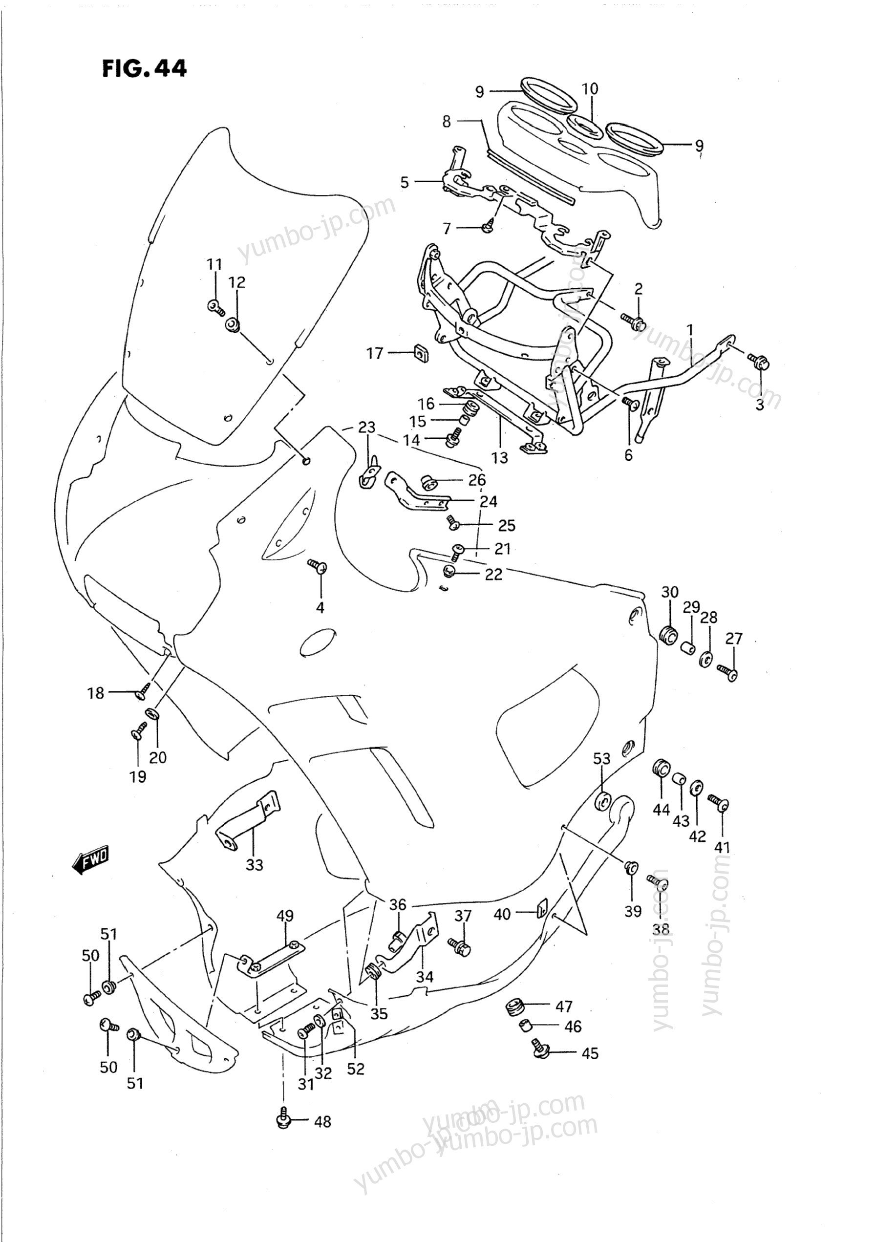 INSTALLATION PARTS для мотоциклов SUZUKI Katana (GSX750F) 1991 г.