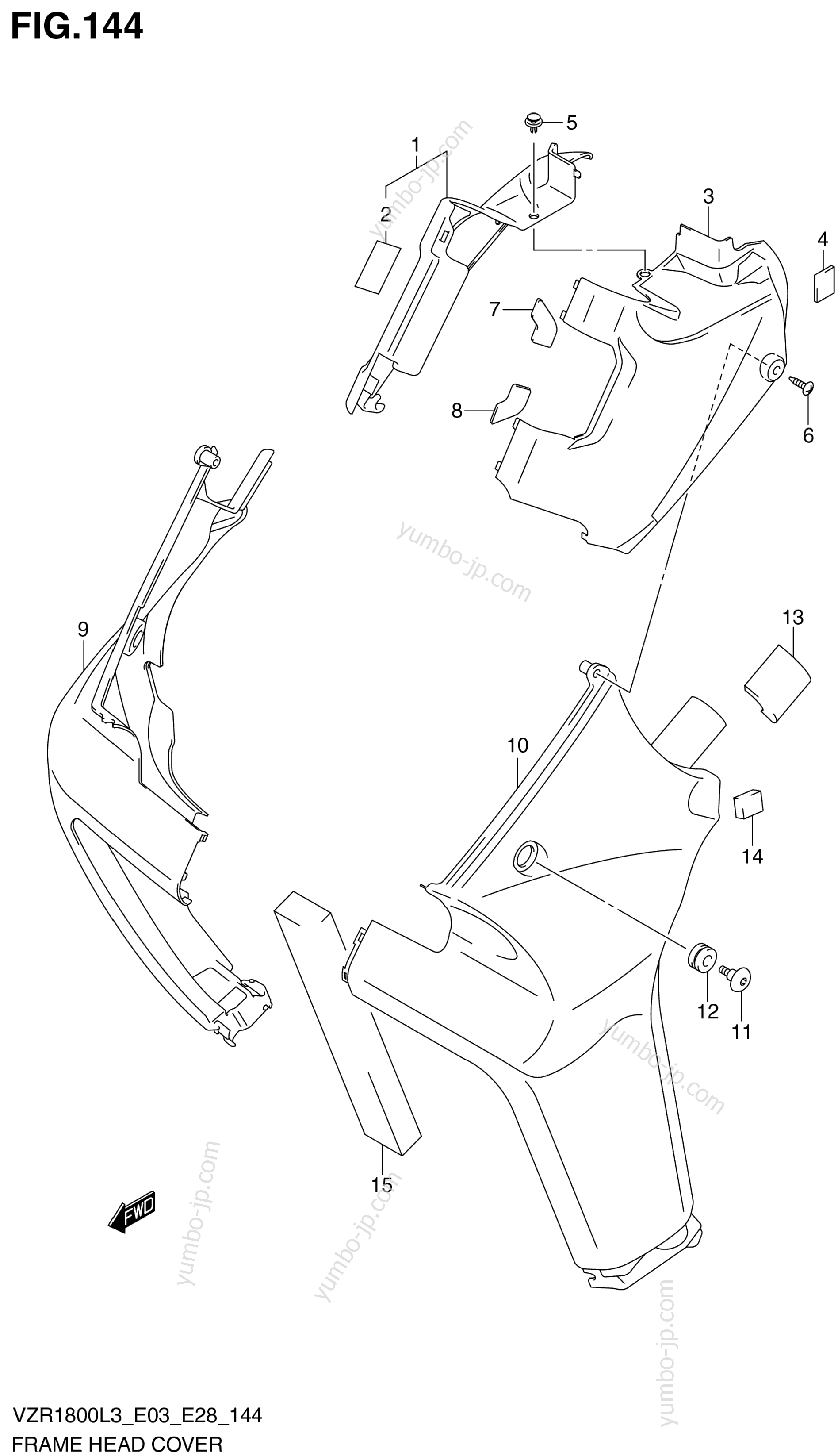 FRAME HEAD COVER (VZR1800L3 E28) для мотоциклов SUZUKI VZR1800 2013 г.