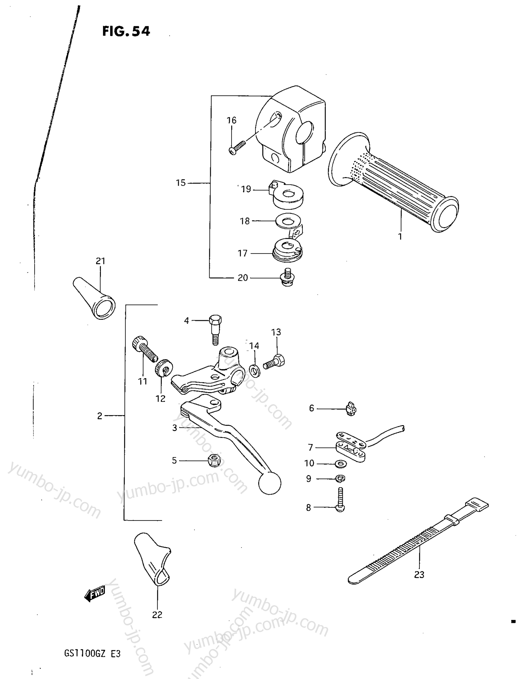 LEFT HANDLE SWITCH для мотоциклов SUZUKI GS1100G 1982 г.