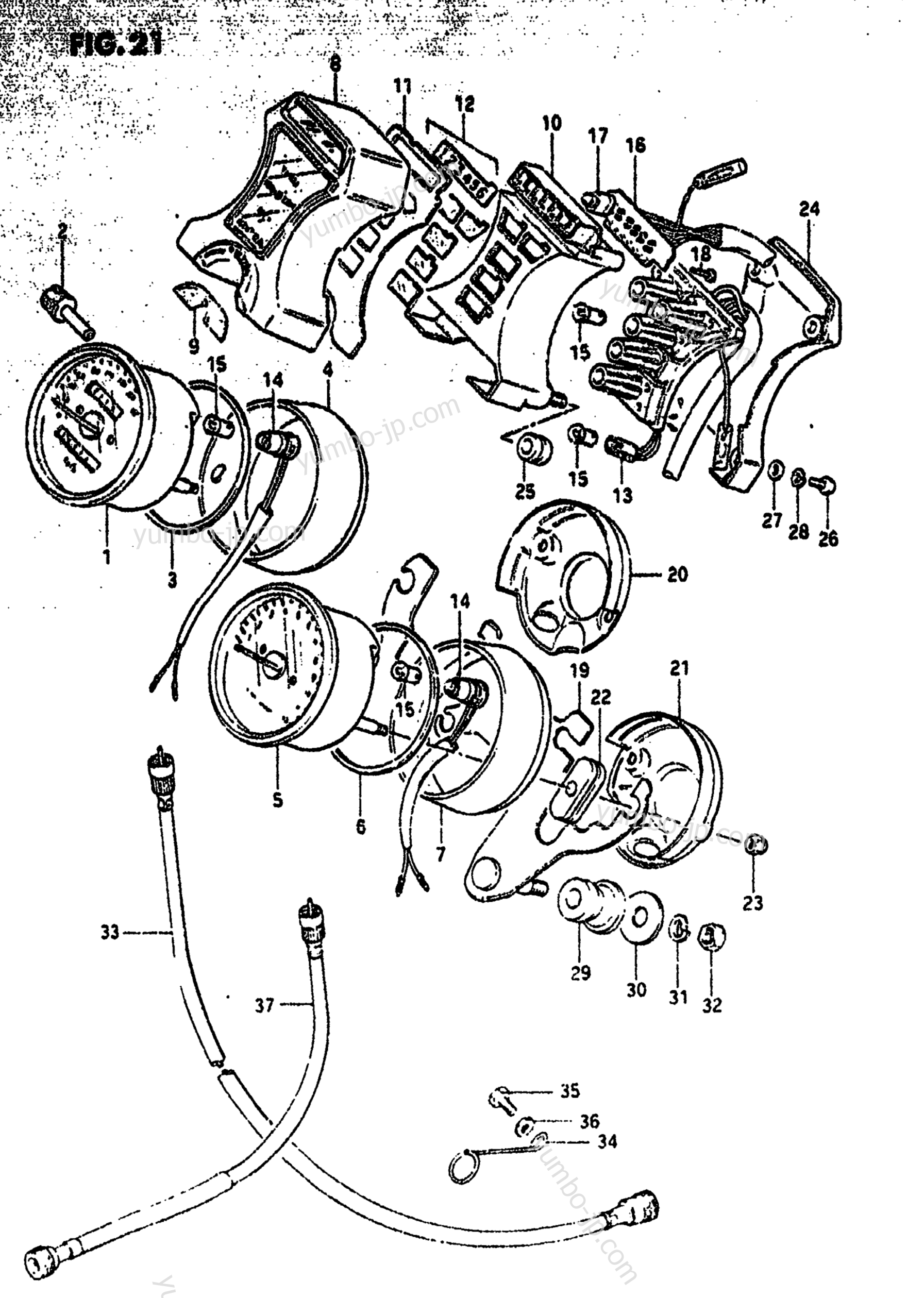 Speedometer - Tachometer для мотоциклов SUZUKI GS550T 1981 г.