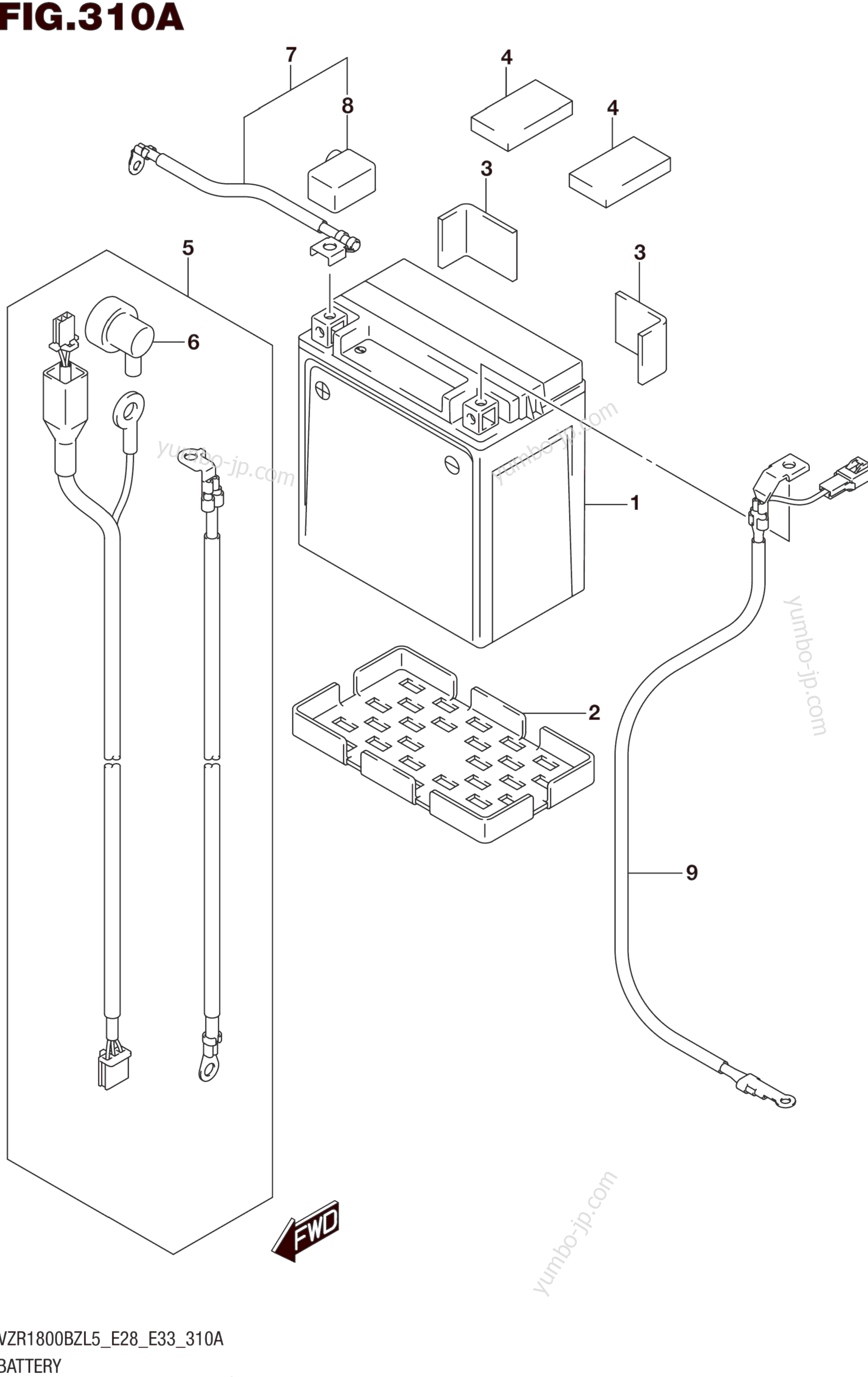 BATTERY (VZR1800BZL5 E28) для мотоциклов SUZUKI VZR1800BZ 2015 г.