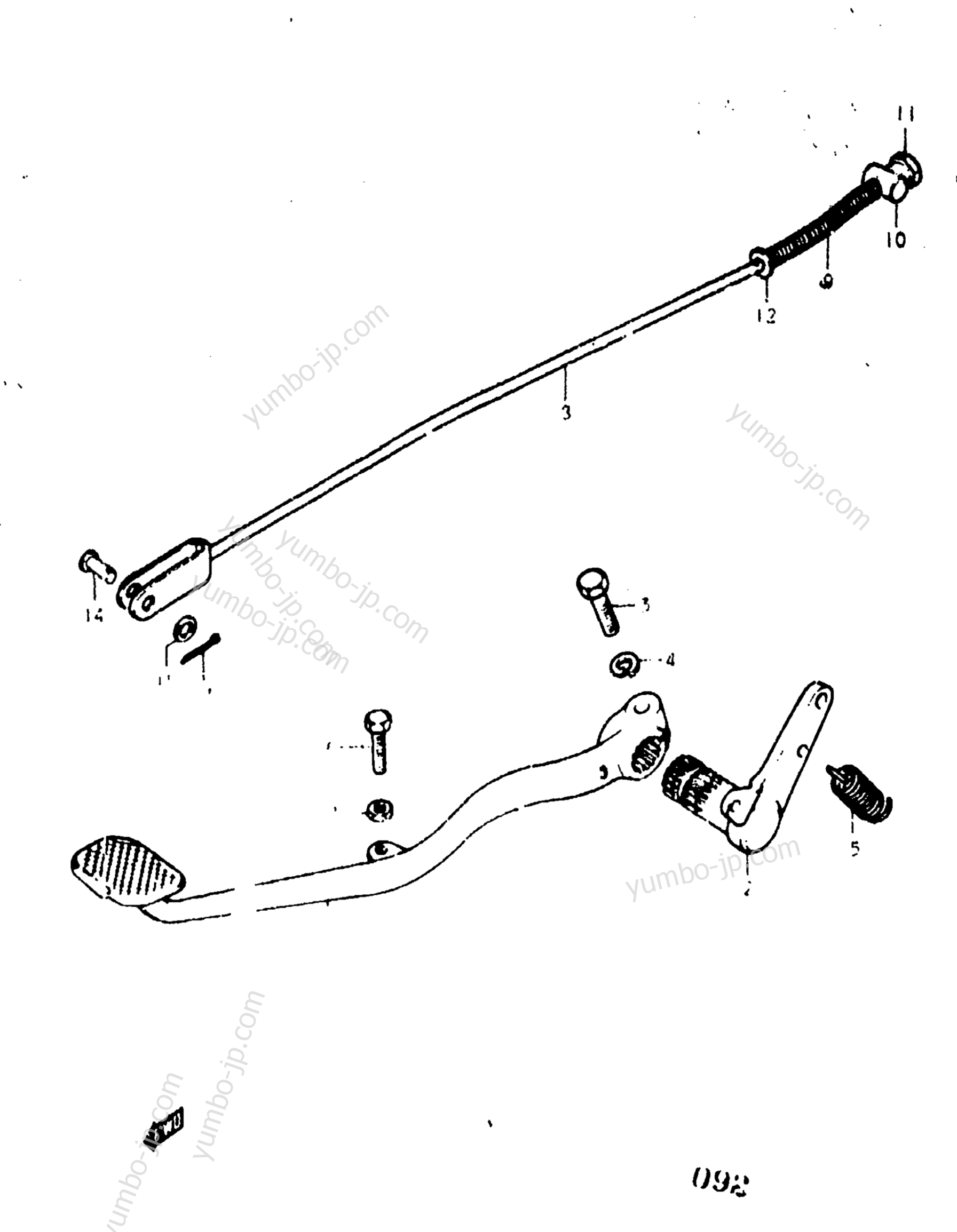 REAR BRAKE for motorcycles SUZUKI GS400 1977 year