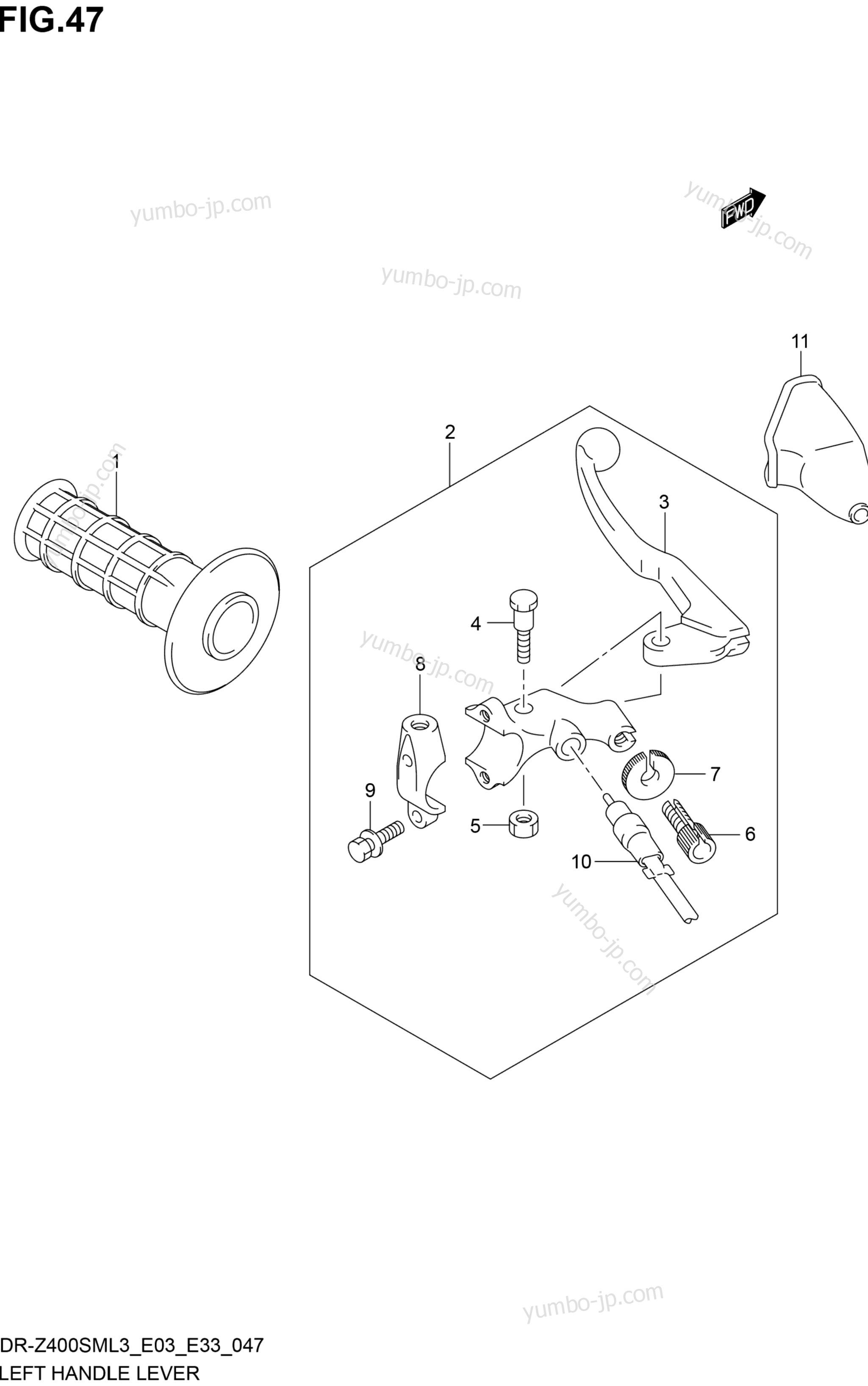 LEFT HANDLE LEVER для мотоциклов SUZUKI DR-Z400SM 2013 г.