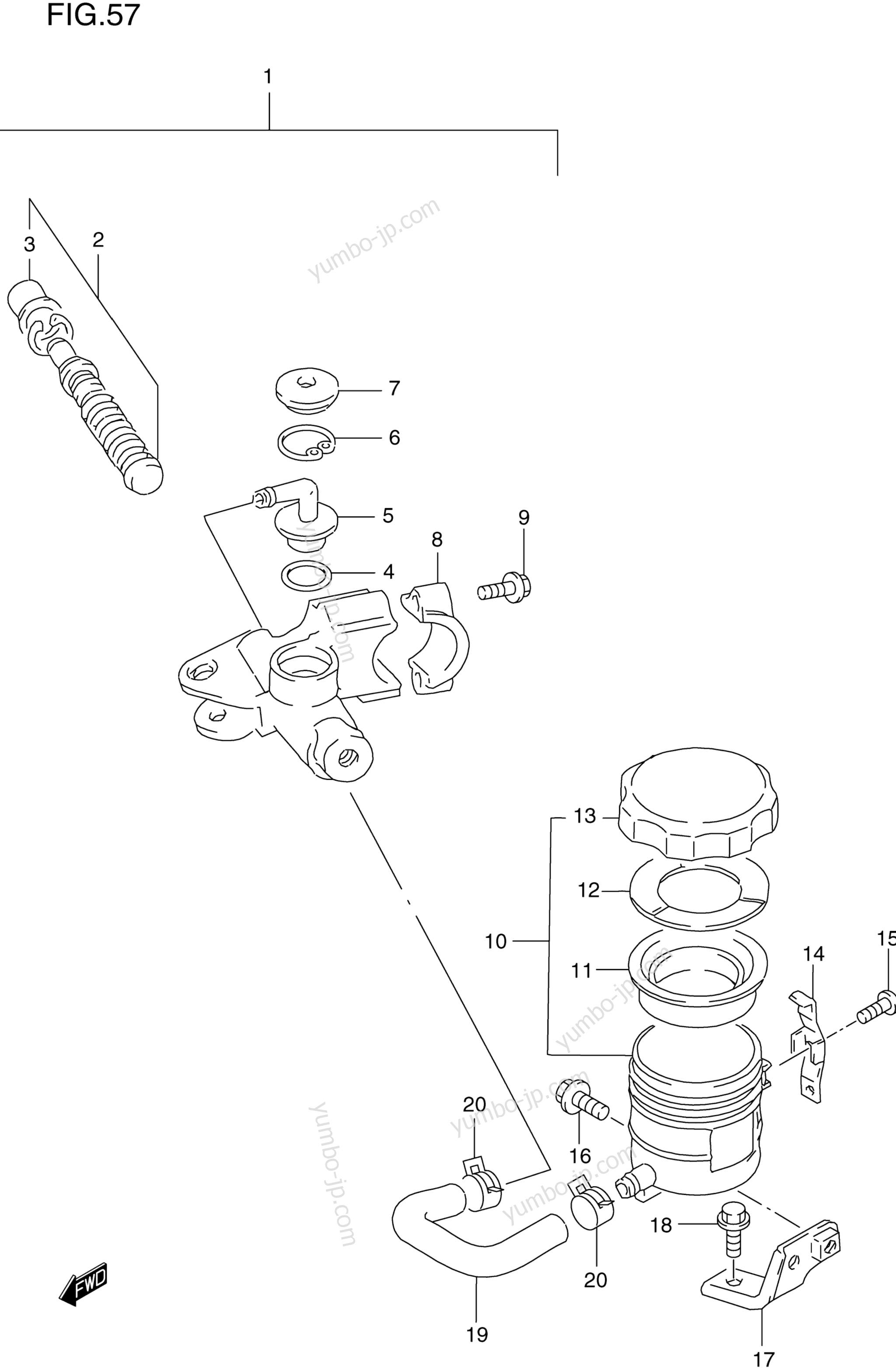 FRONT MASTER CYLINDER для мотоциклов SUZUKI GSX-R600 2000 г.