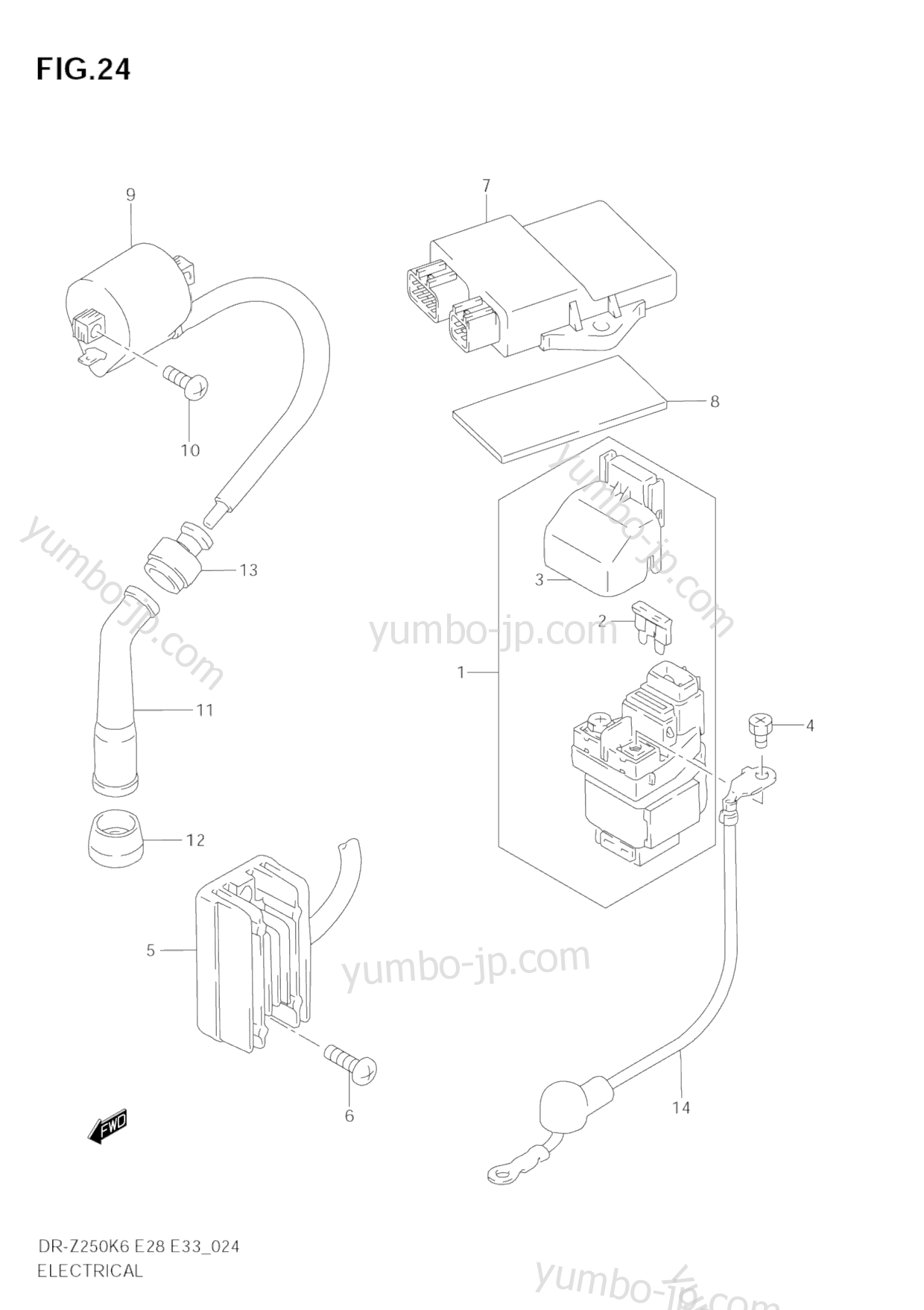 Electrical для мотоциклов SUZUKI DR-Z250 2007 г.