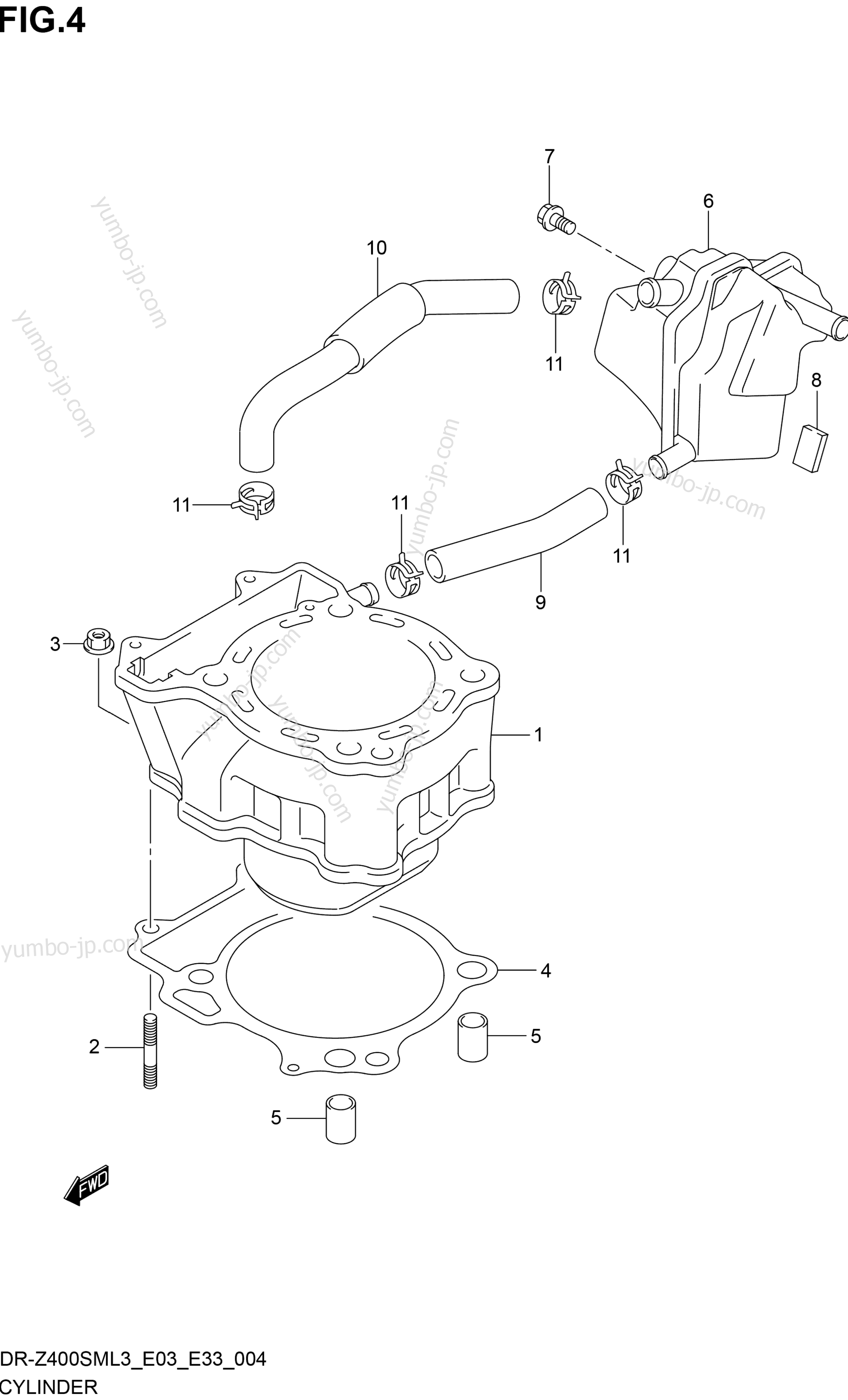 Блок цилиндров для мотоциклов SUZUKI DR-Z400SM 2013 г.