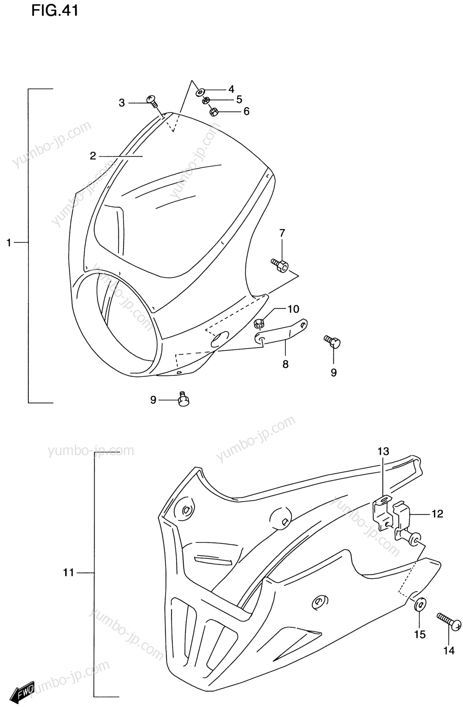 COWLING (OPTIONAL) for motorcycles SUZUKI GS500E 2000 year