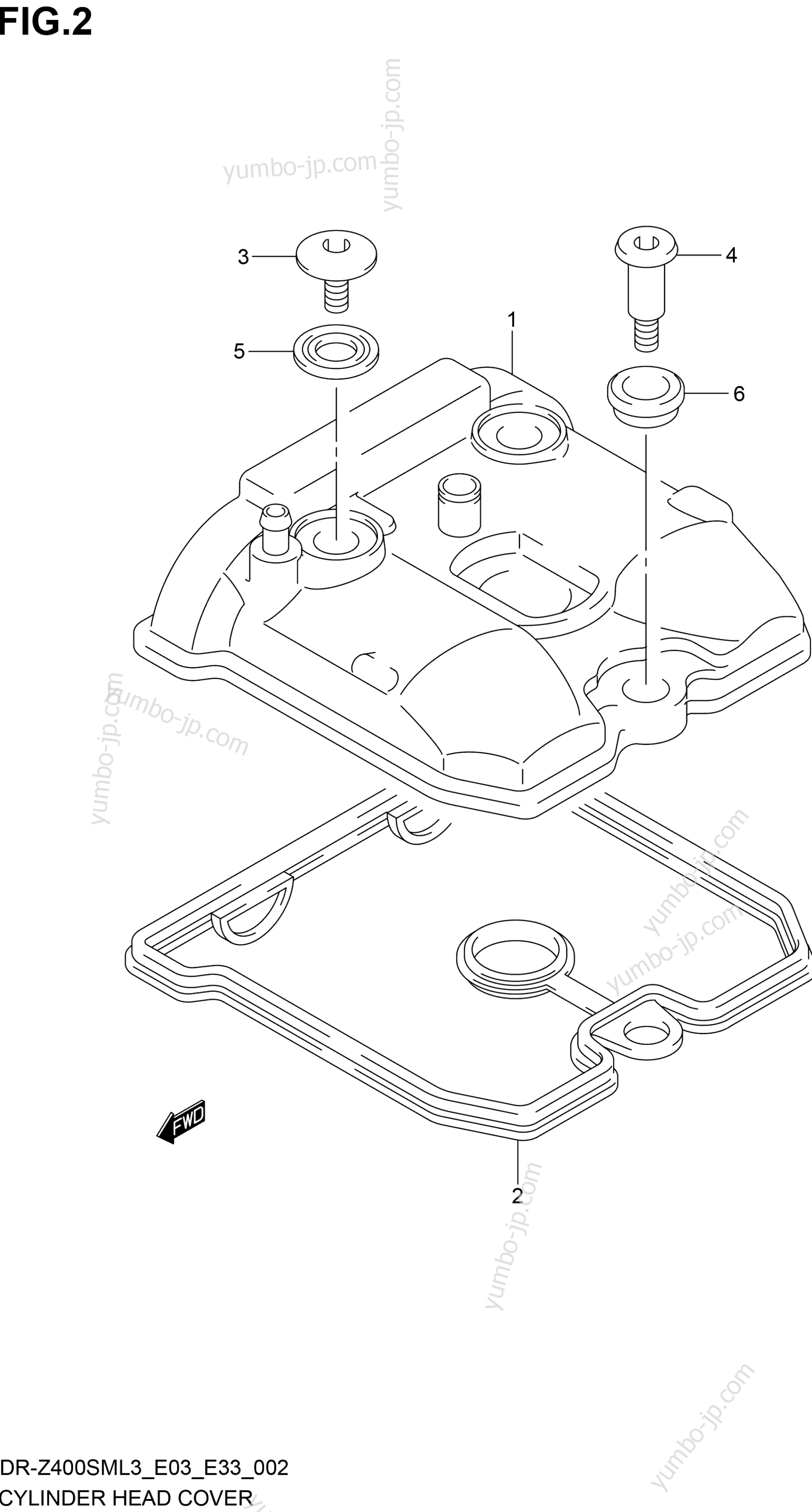 CYLINDER HEAD COVER for motorcycles SUZUKI DR-Z400SM 2013 year