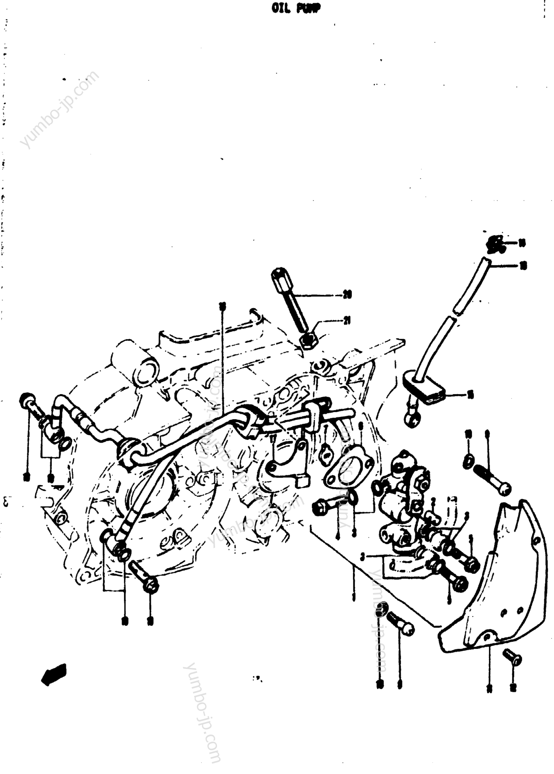 Масляный насос для мотоциклов SUZUKI MT50 1973 г.