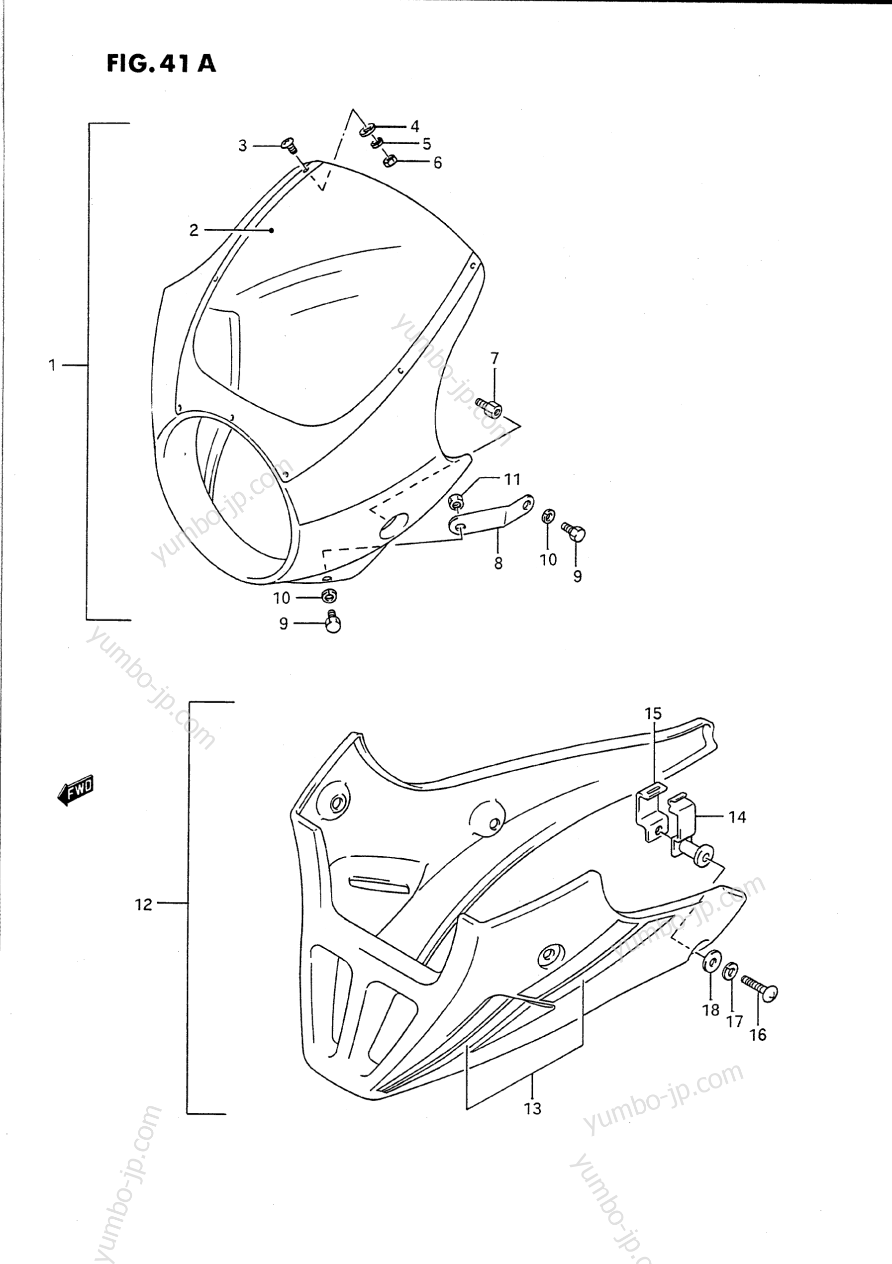 COWLING (MODEL M/N/P/R/S/T OPTIONAL) for motorcycles SUZUKI GS500E 1994 year