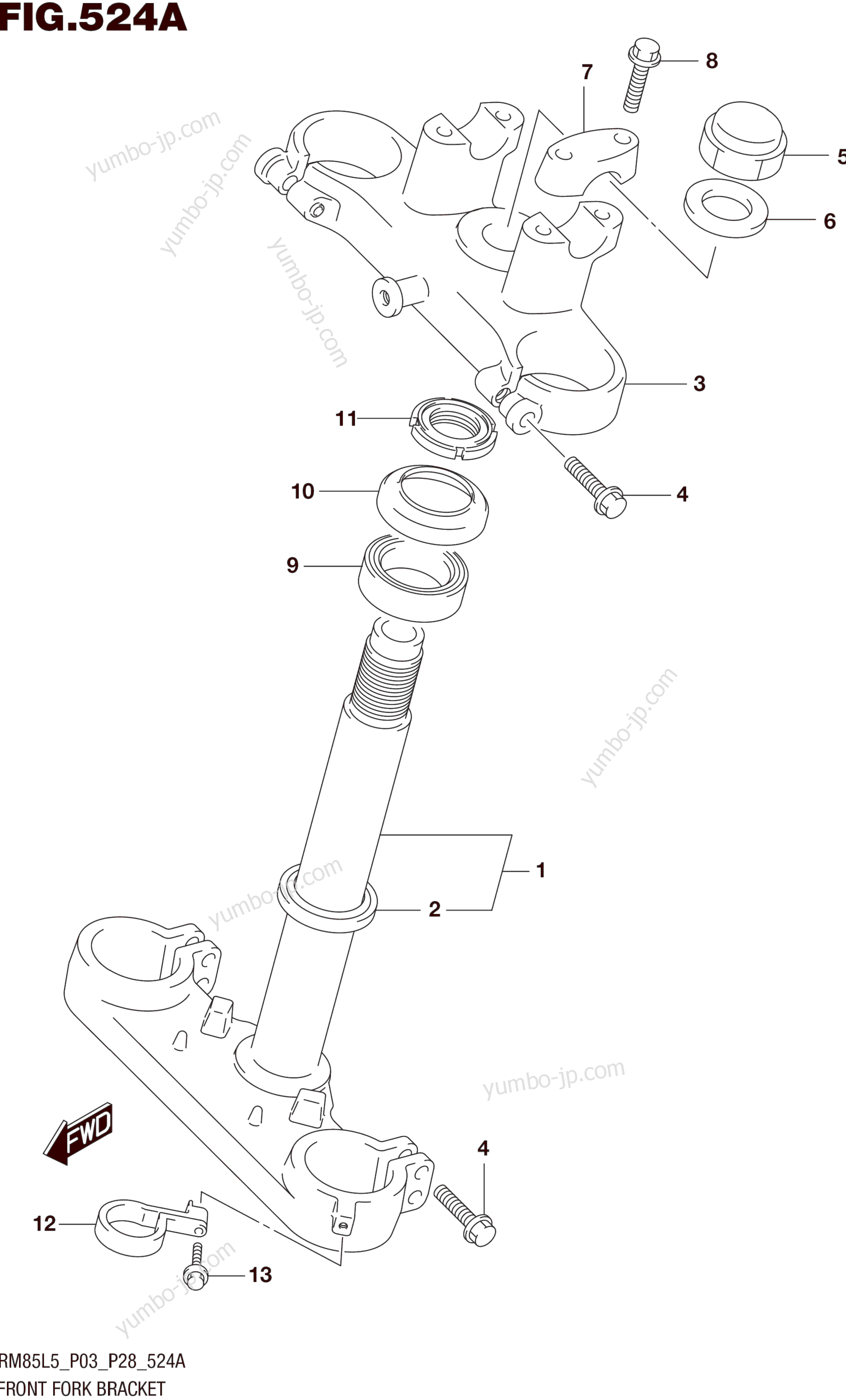 STEM для мотоциклов SUZUKI RM85 2015 г.