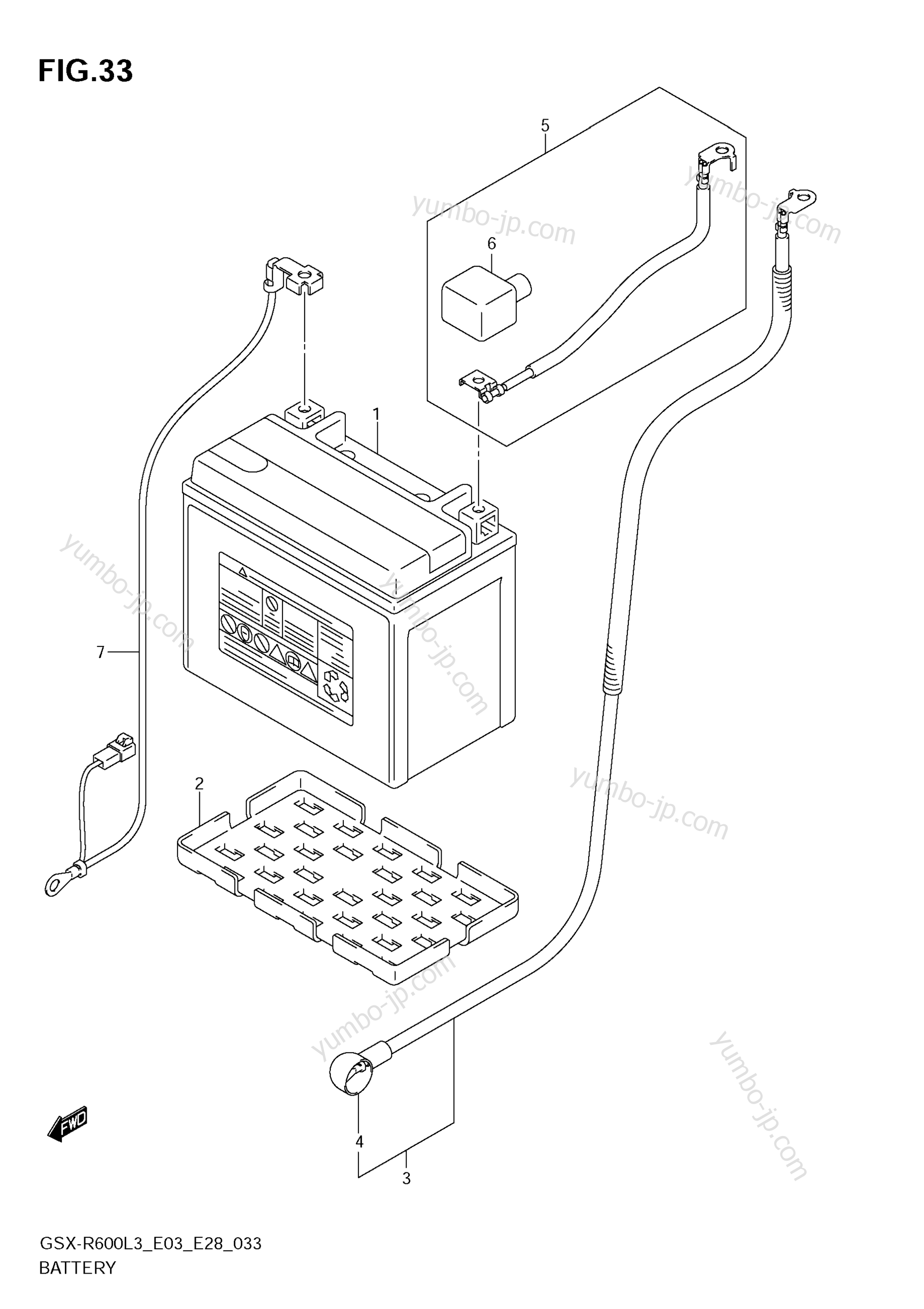 BATTERY for motorcycles SUZUKI GSX-R600 2013 year