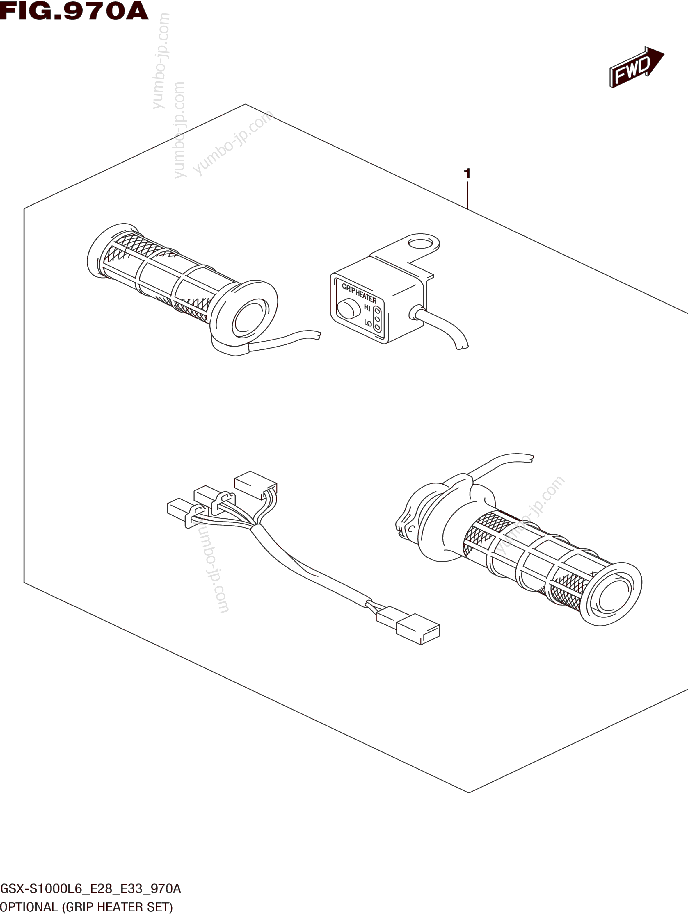 OPTIONAL (GRIP HEATER SET) для мотоциклов SUZUKI GSX-S1000 2016 г.